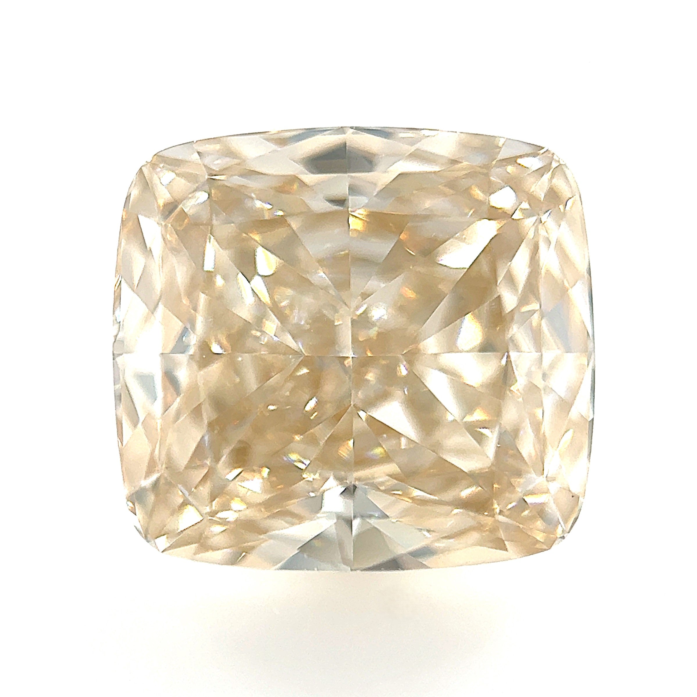 Champagne Diamond 2.30ct Cushion VVS1