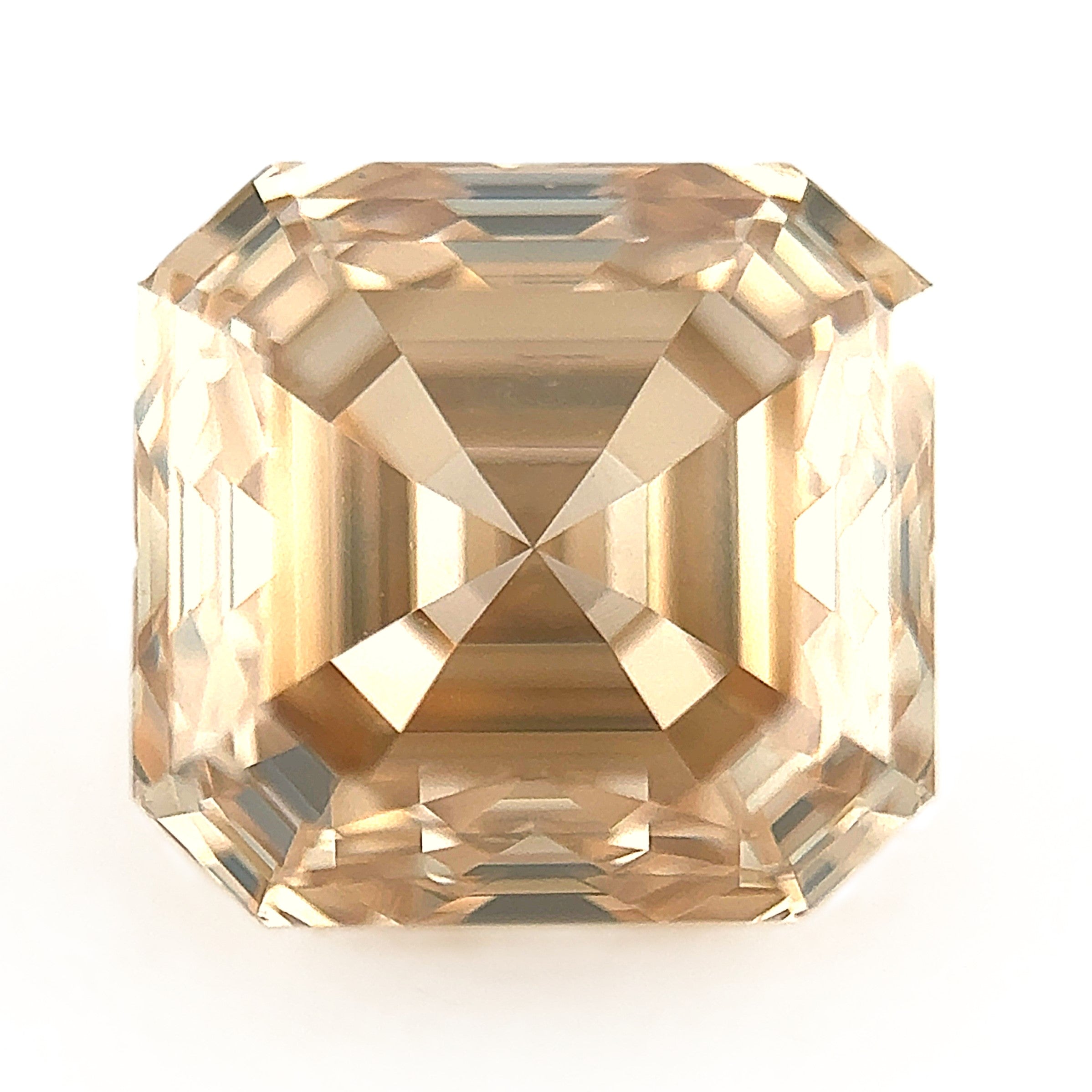 Champagne Diamond 1.24ct Asscher Cut VS1