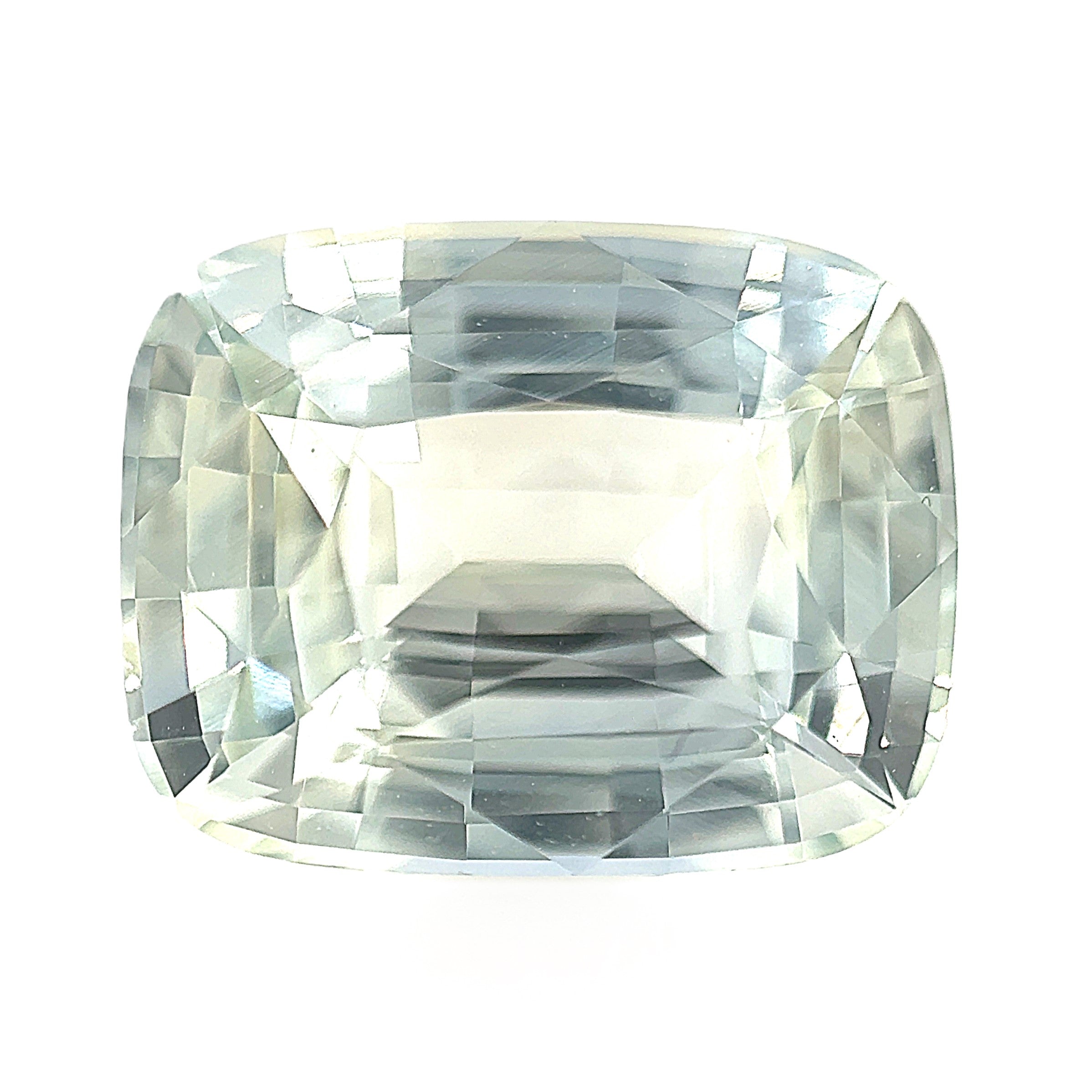 Green Sapphire 5.09ct Cushion