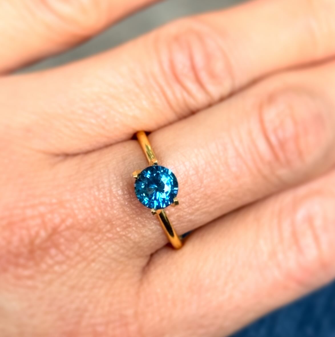 Green Sapphire 1.51ct Round