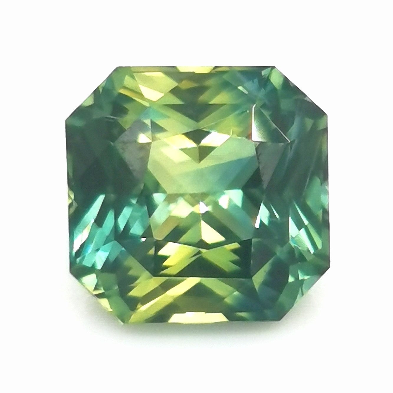 Green Sapphire 1.79ct Radiant