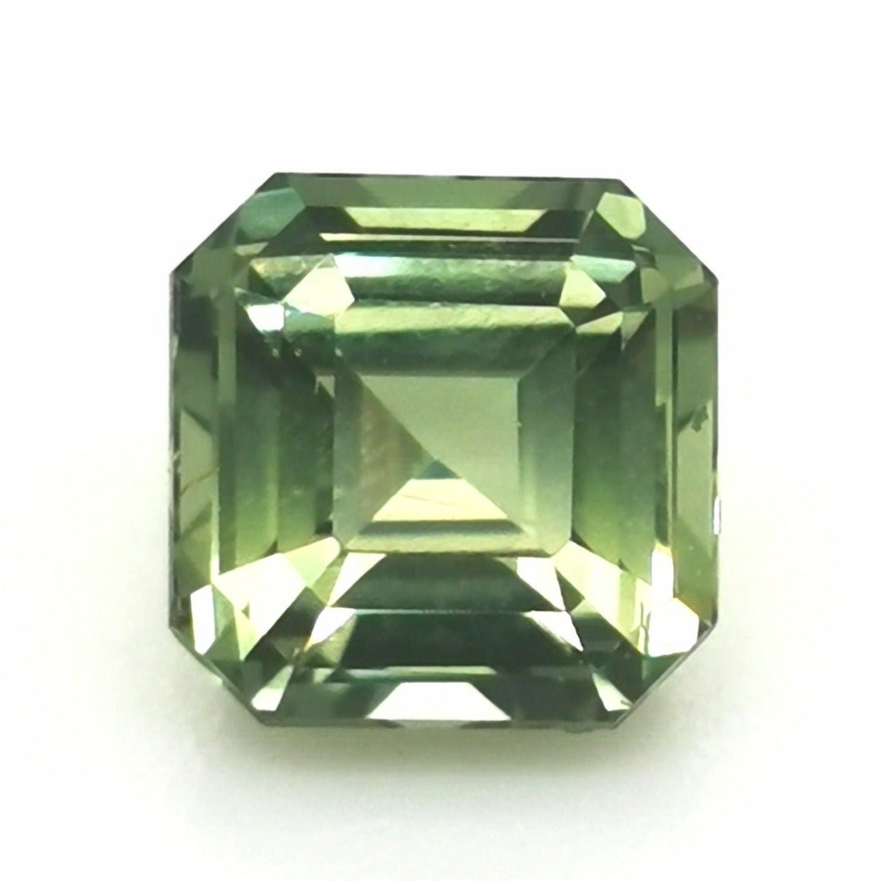 Green Sapphire 1.24ct Octagonal