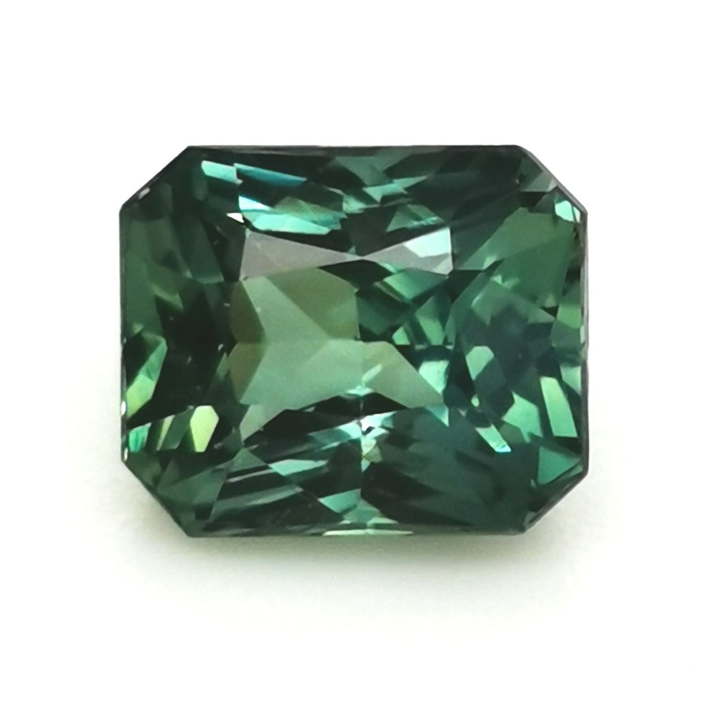 Green Sapphire 1.56ct Radiant