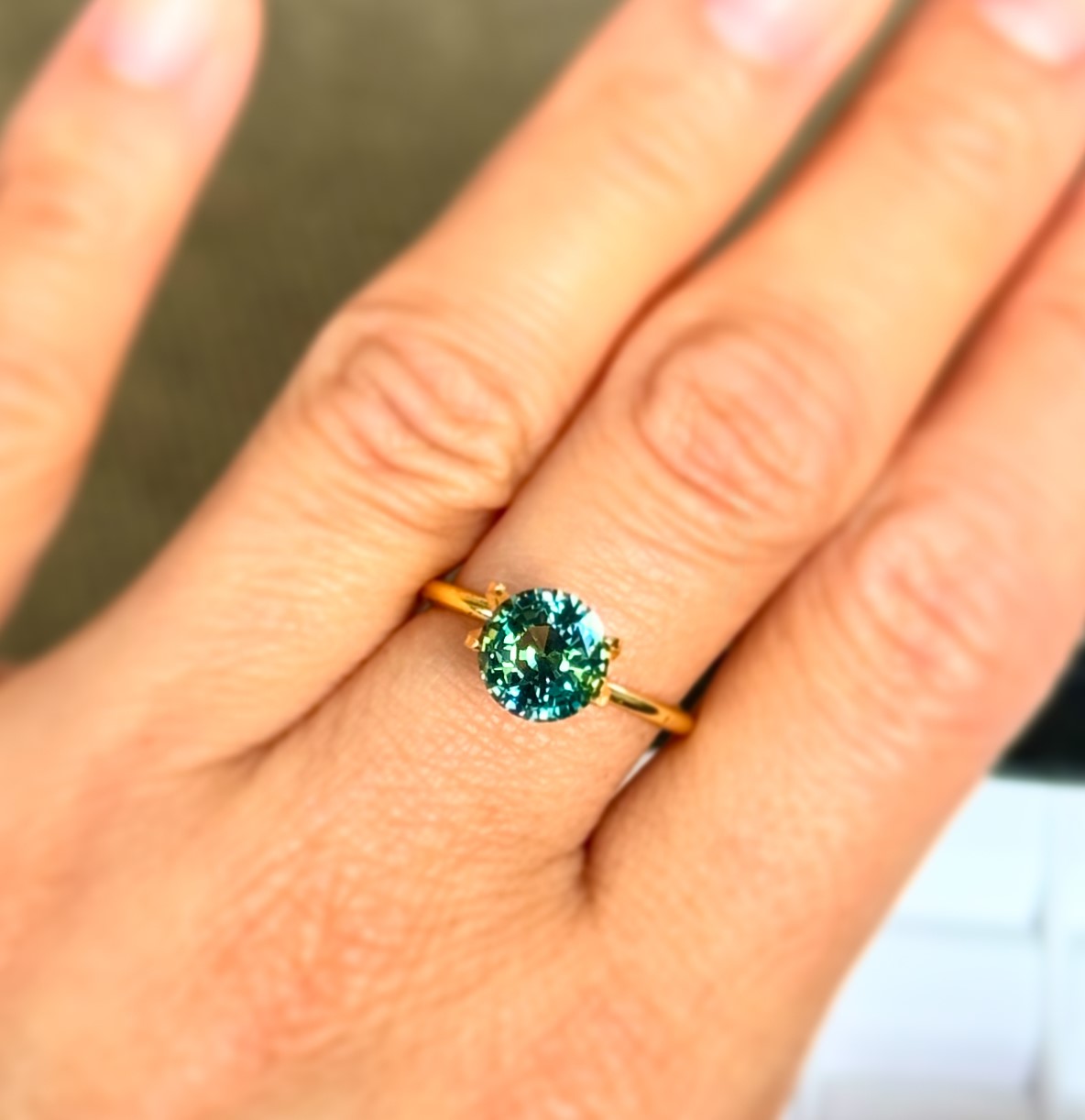 Green Sapphire 2.70ct Round