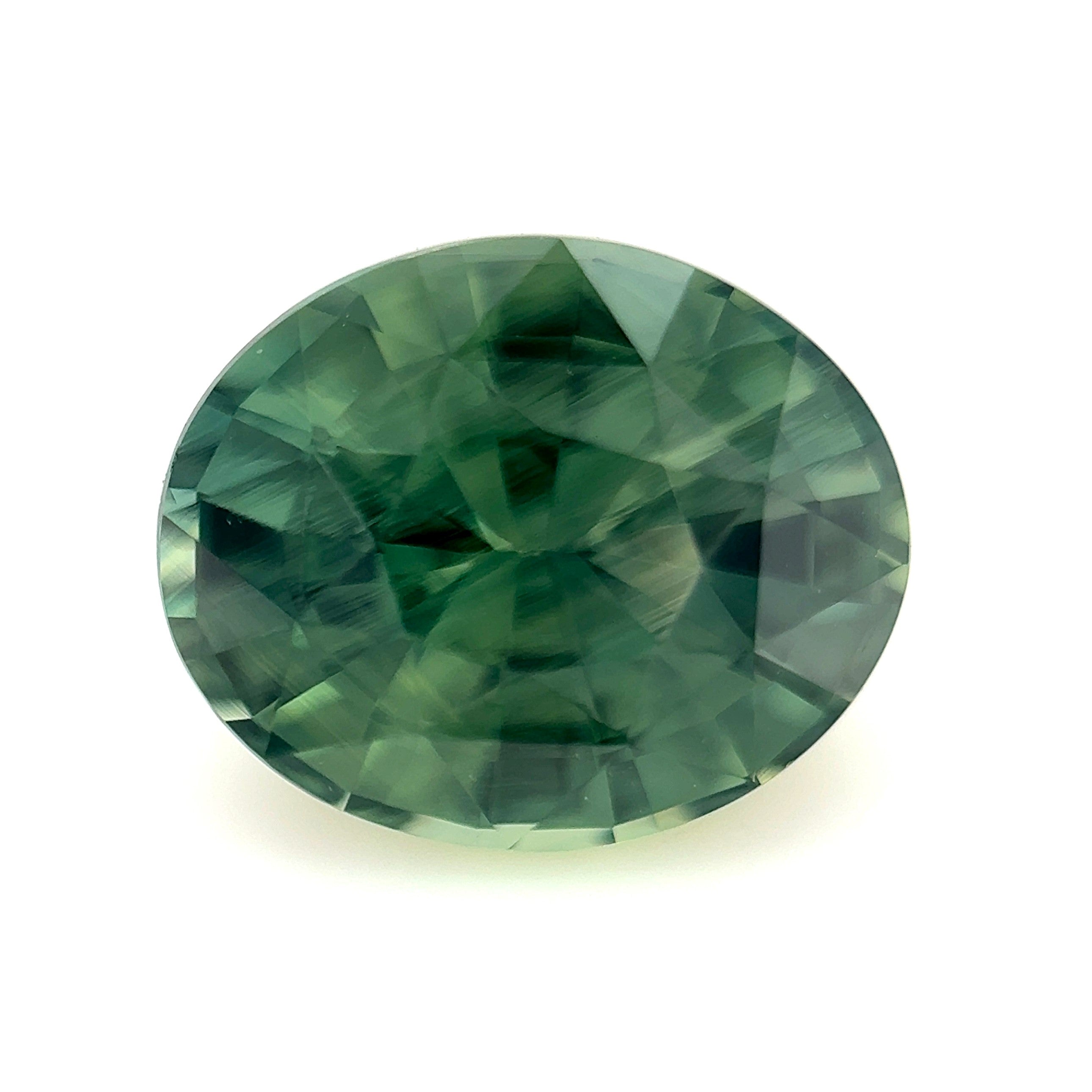 Green Sapphire 1.56ct Oval
