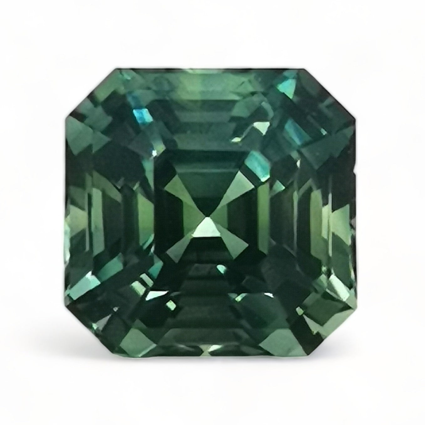 Green Sapphire 2.06ct Octagonal