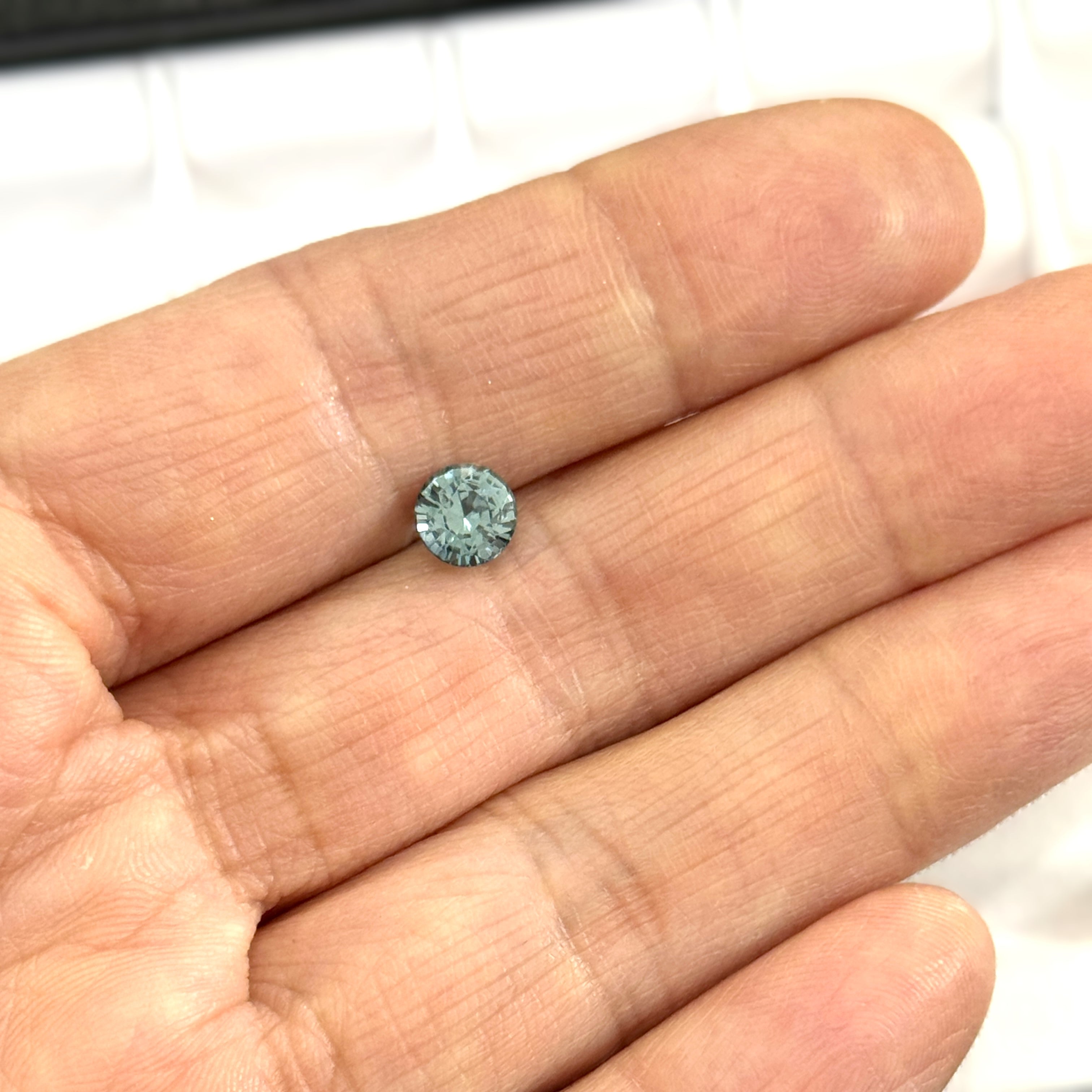 Green Sapphire 1.09ct Round