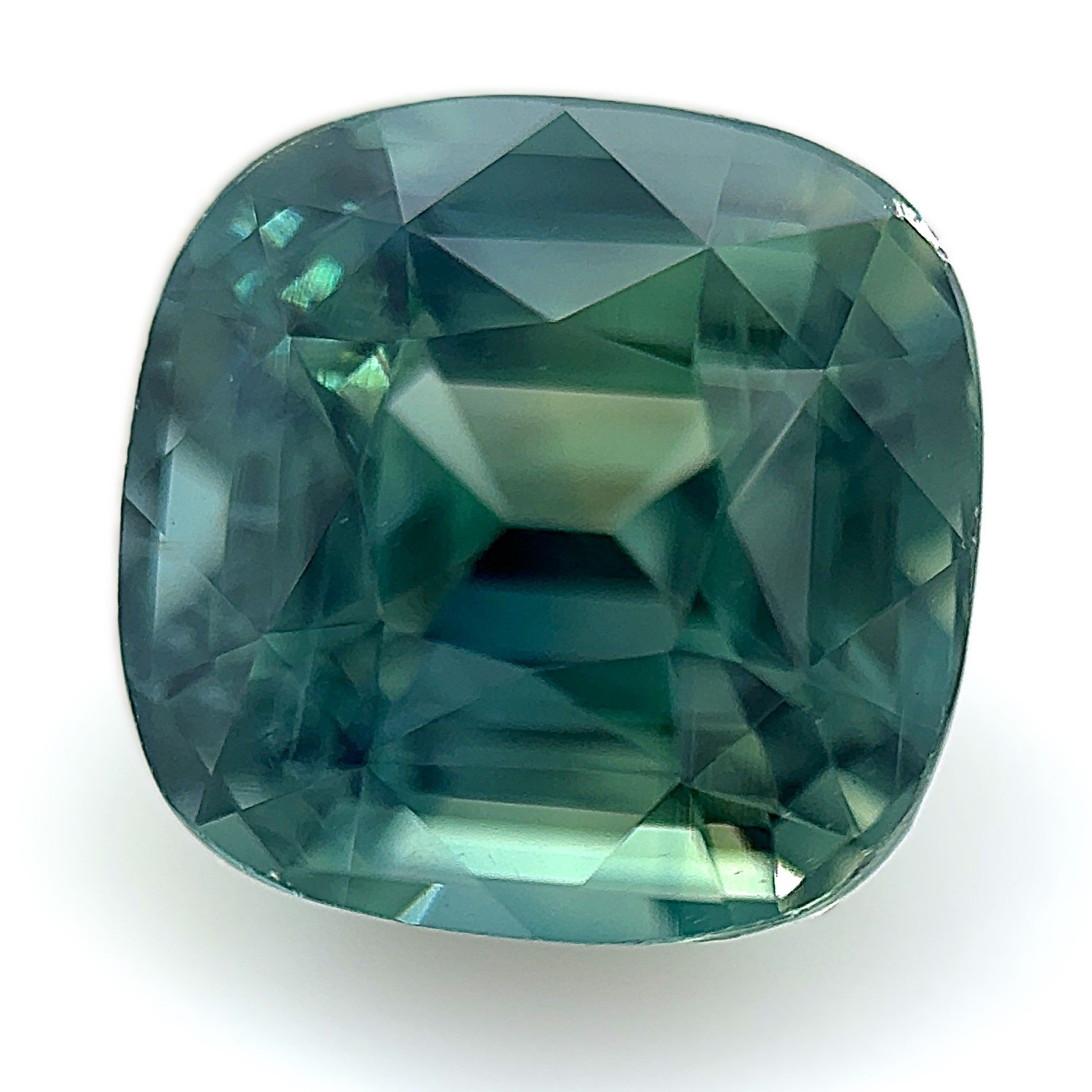 Green Sapphire 1.67ct Cushion