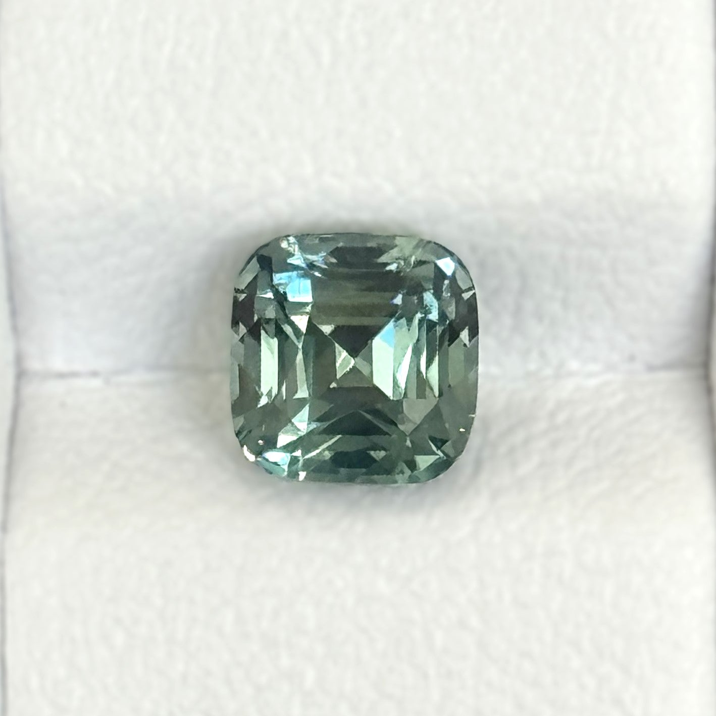 Green Sapphire 1.52ct Cushion