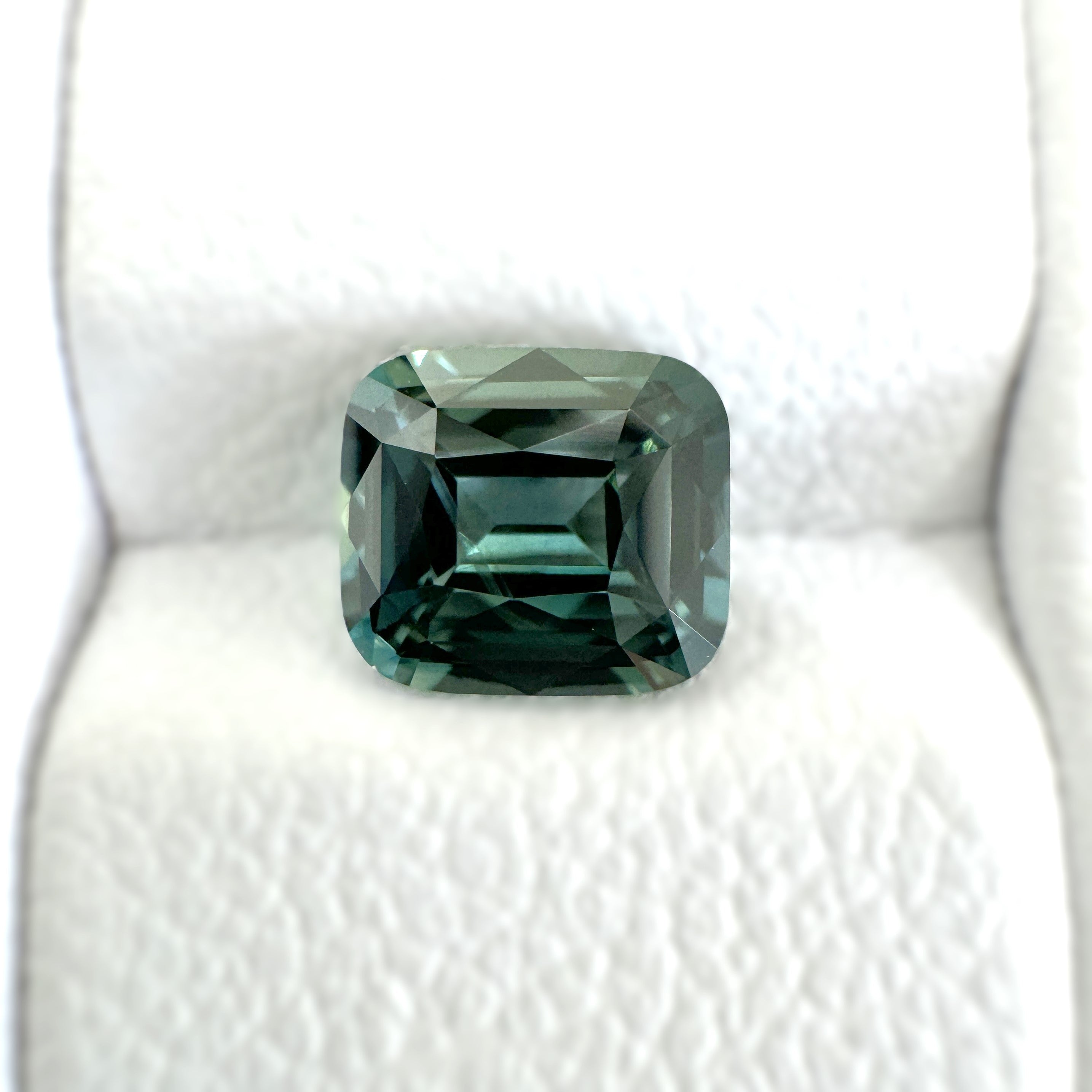Green Sapphire 1.24ct Cushion