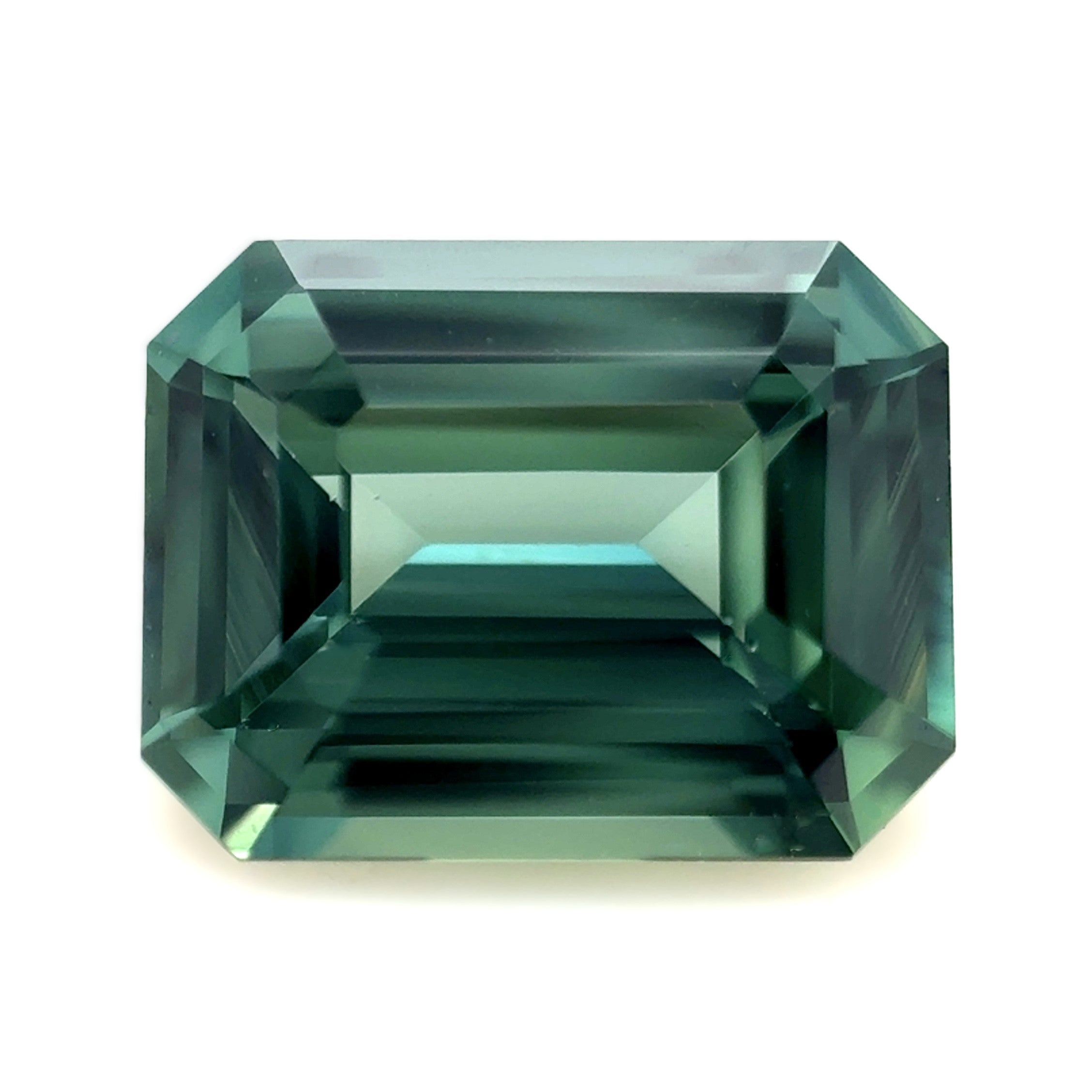 Green Sapphire 2.19ct Octagonal