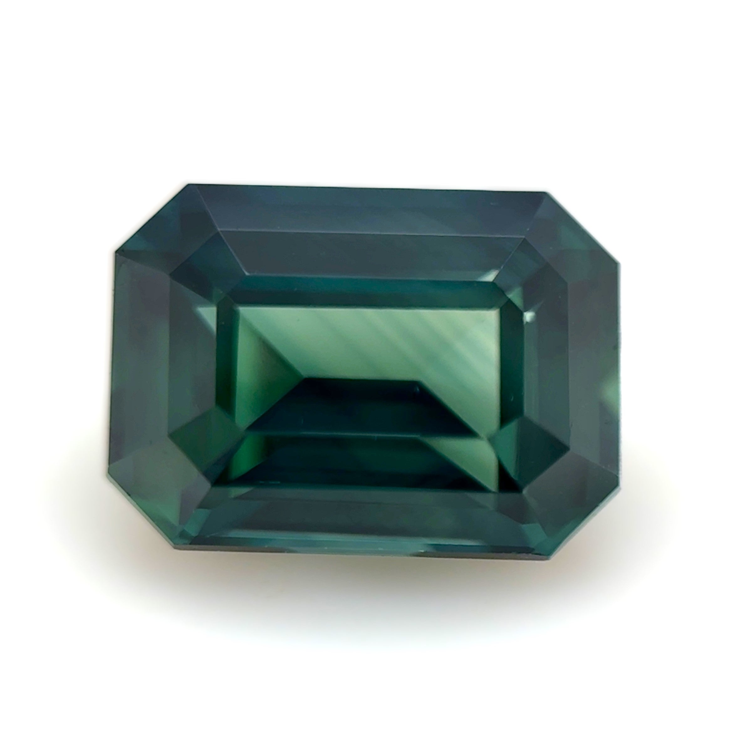 Green Sapphire 2.06ct Octagonal