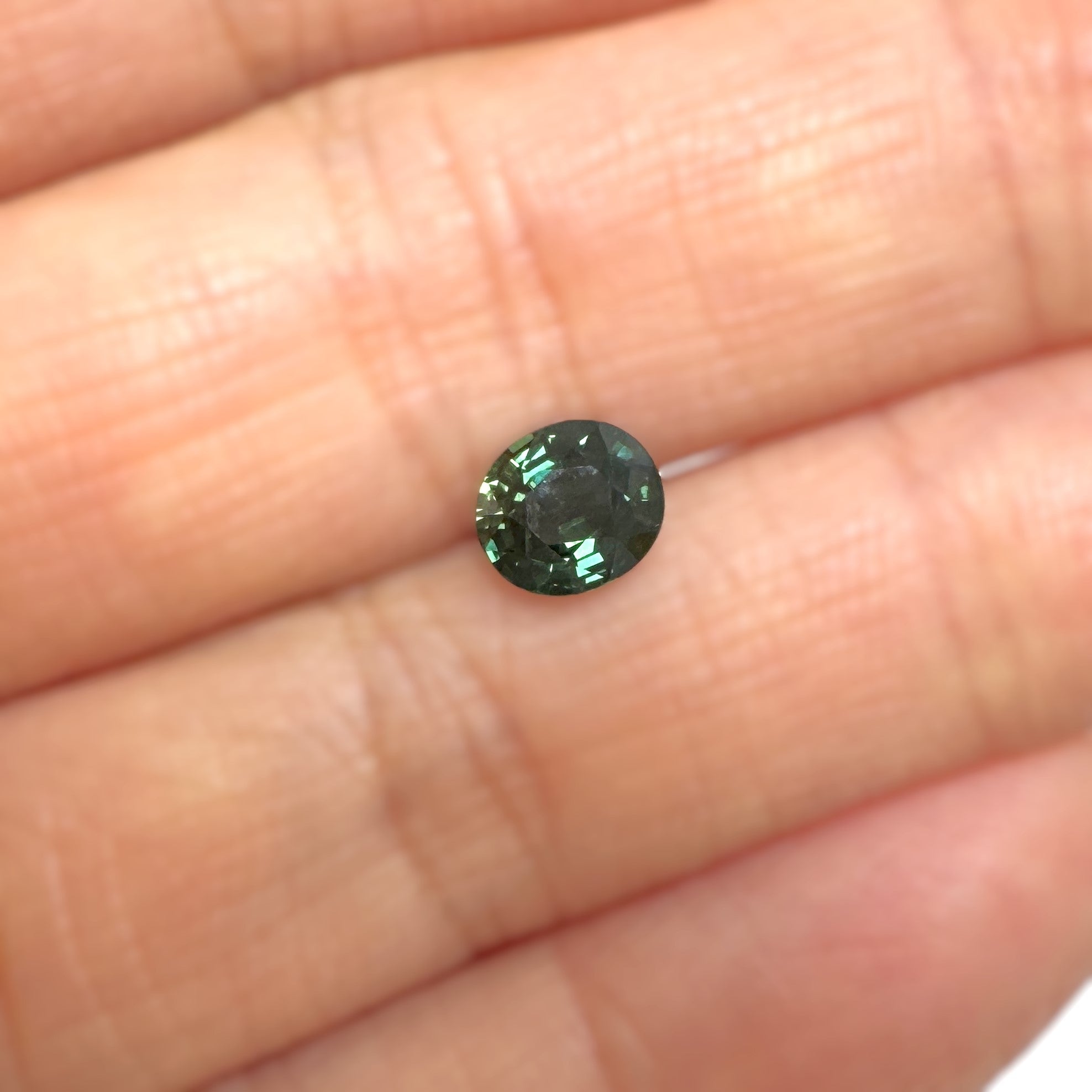 Green Sapphire 1.16ct Oval