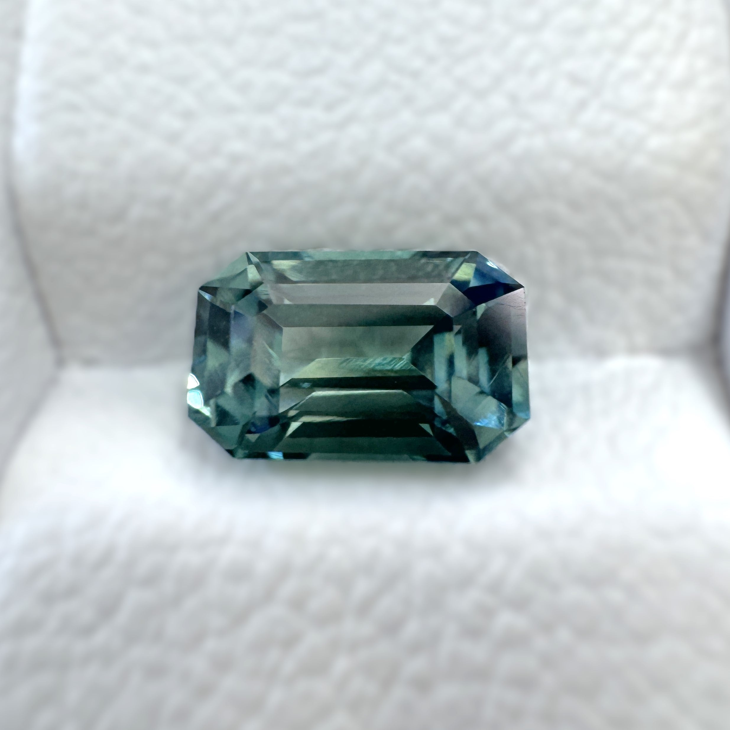 Green Sapphire 1.14ct Octagonal