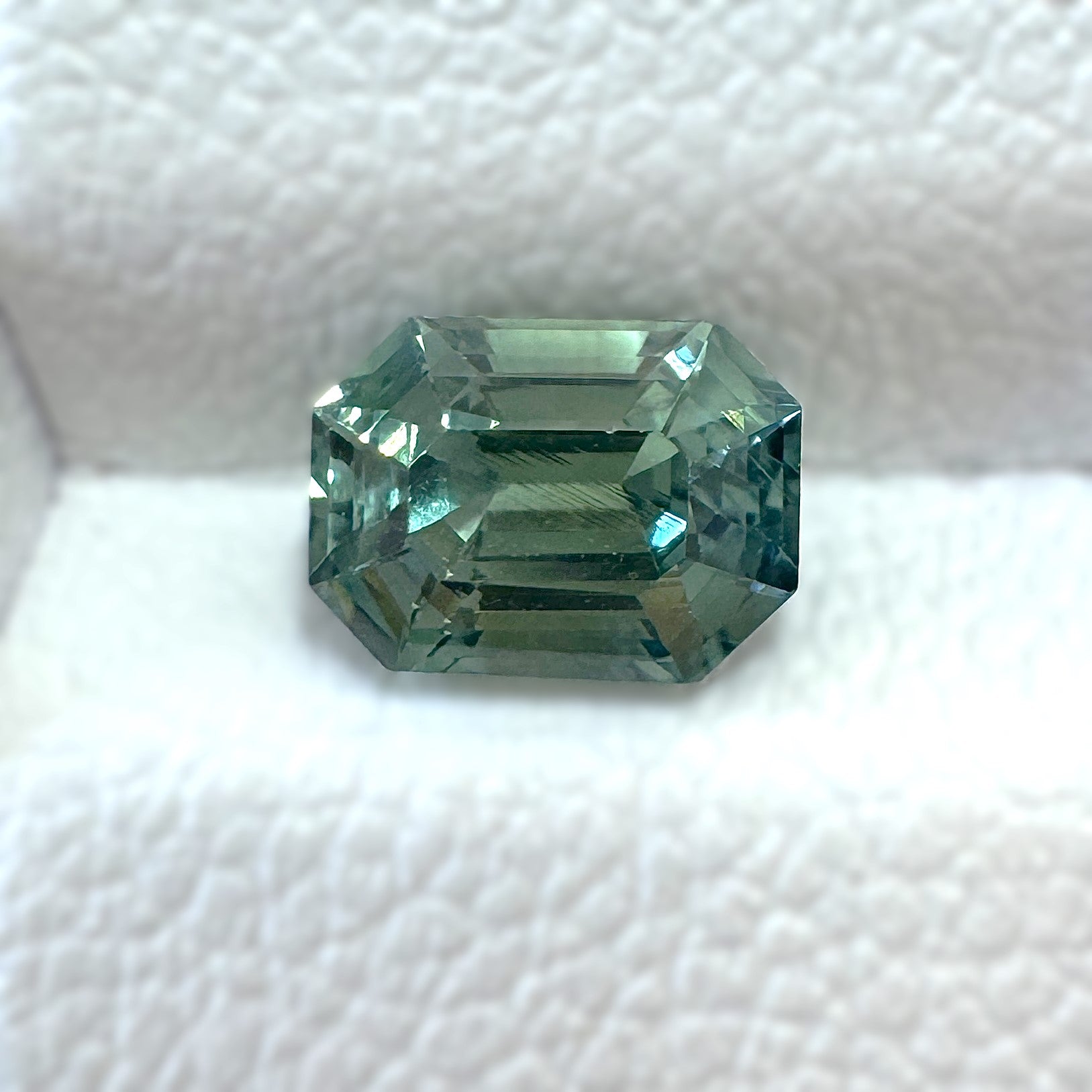 Green Sapphire 1.01ct Octagonal