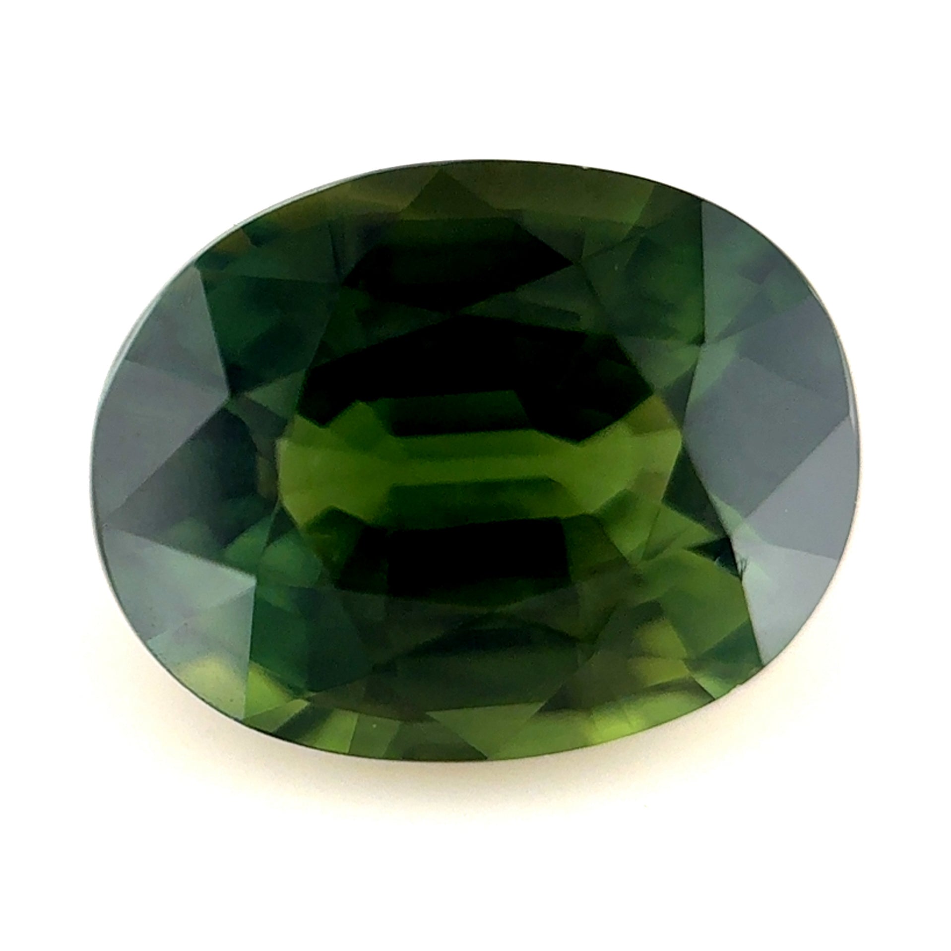 Green Sapphire 3.65ct Oval