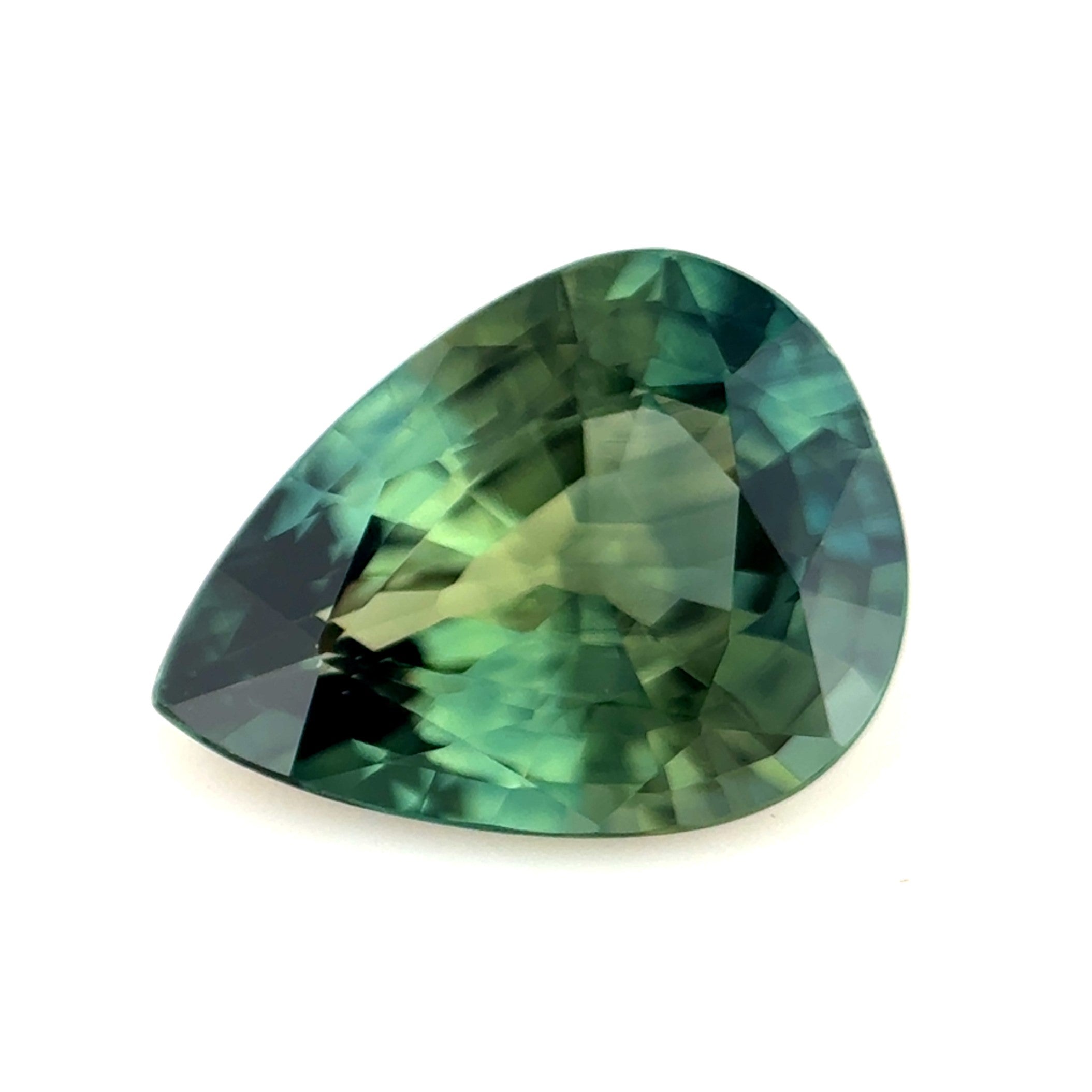 Green Sapphire 1.04ct Pear
