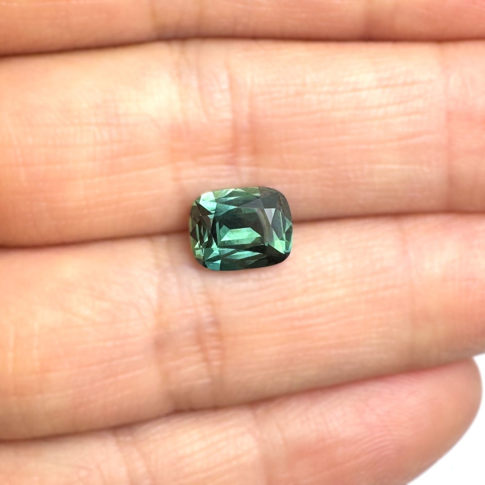 Green Sapphire 2.25ct Cushion
