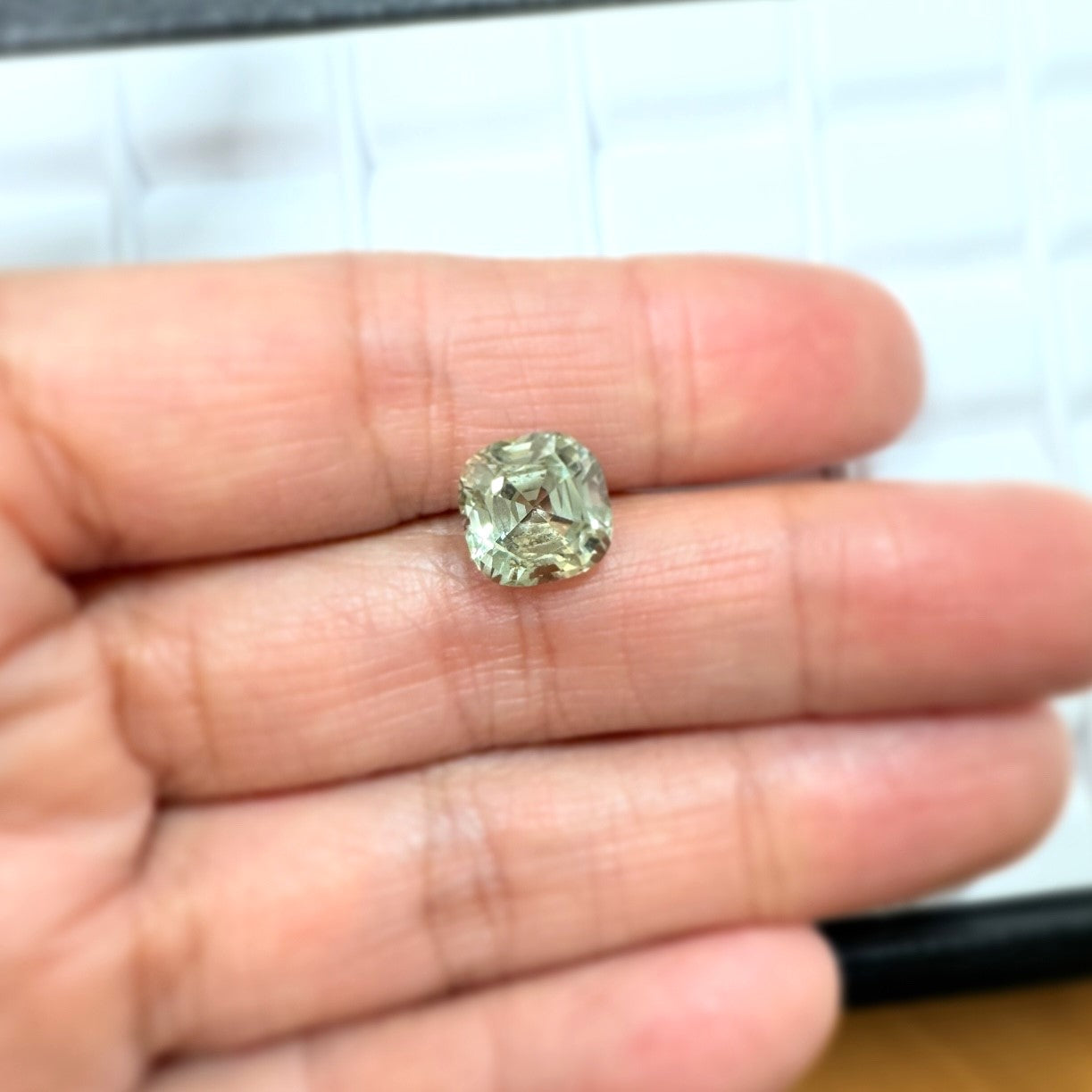 Green Tourmaline 3.76ct Cushion