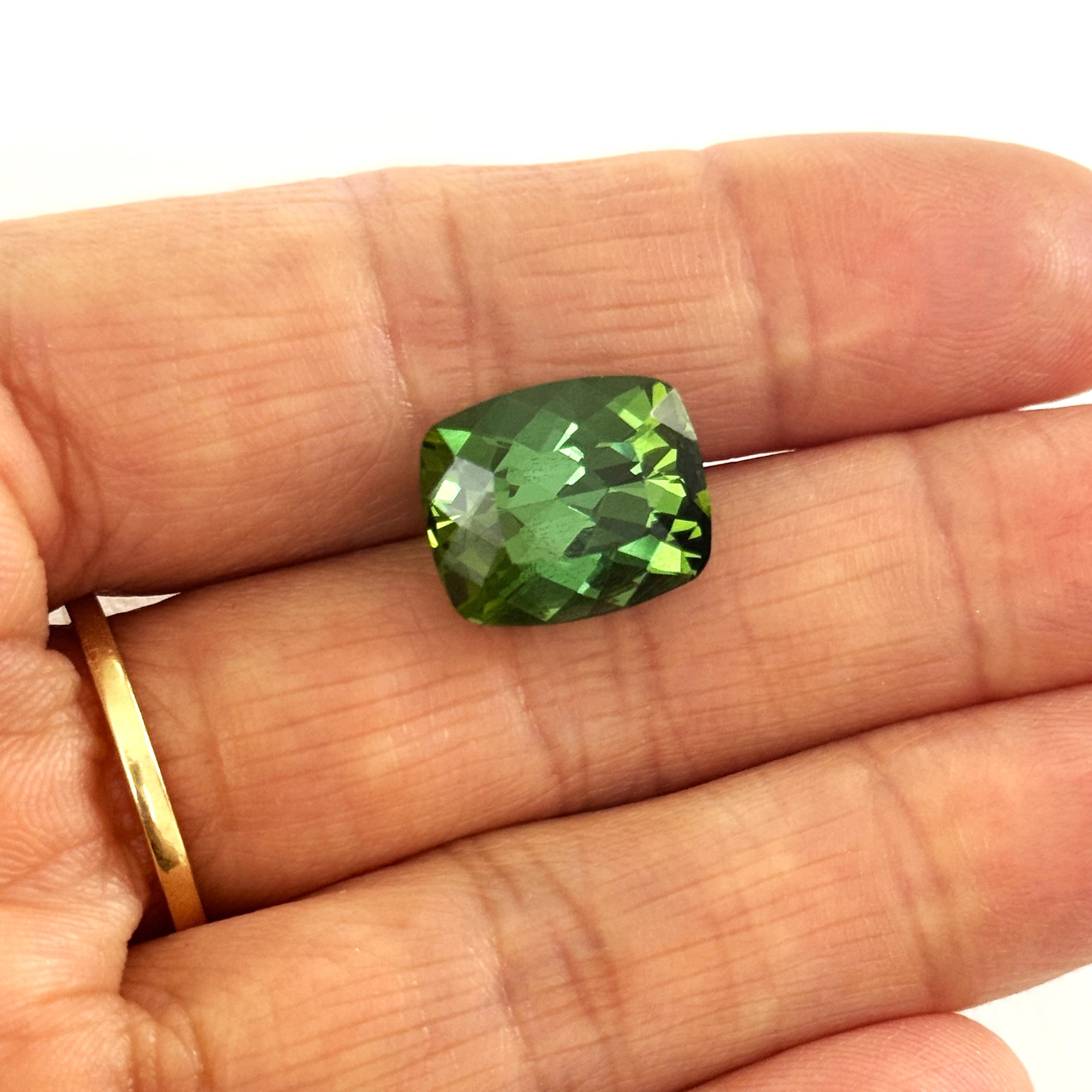 Green Tourmaline 10.54ct Cushion