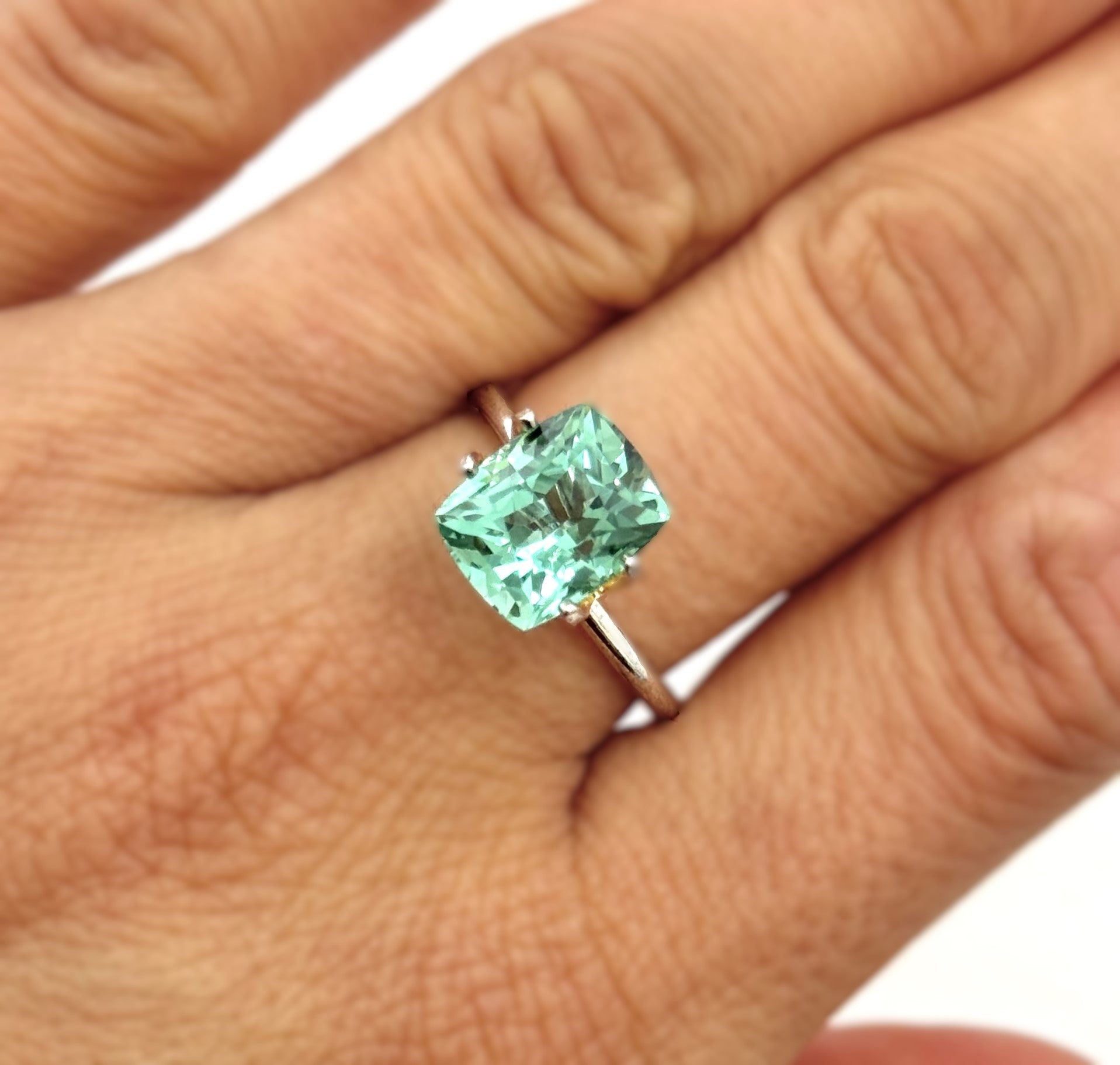 Green Tourmaline 3.86ct Cushion