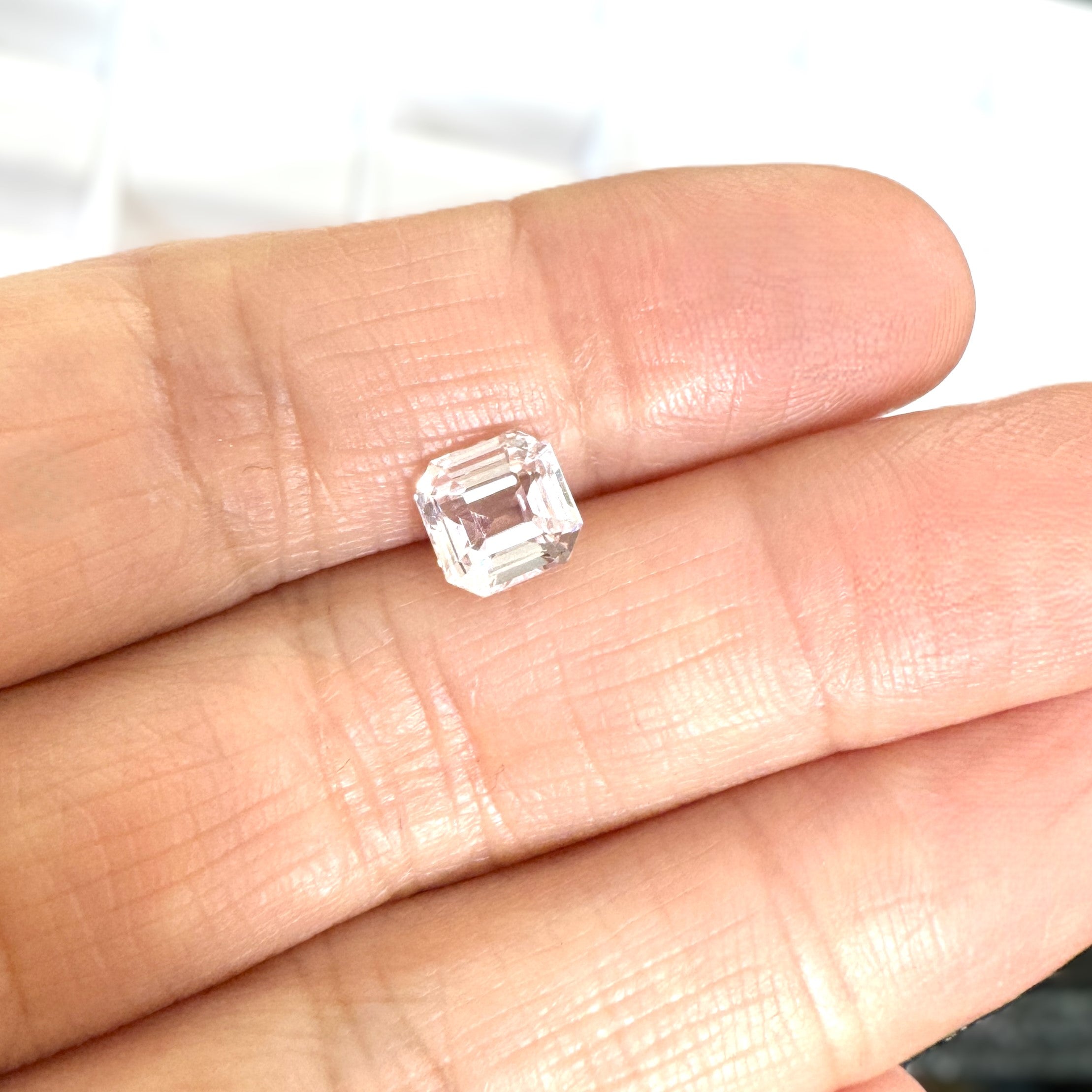 Peach Sapphire 2.06ct Octagonal