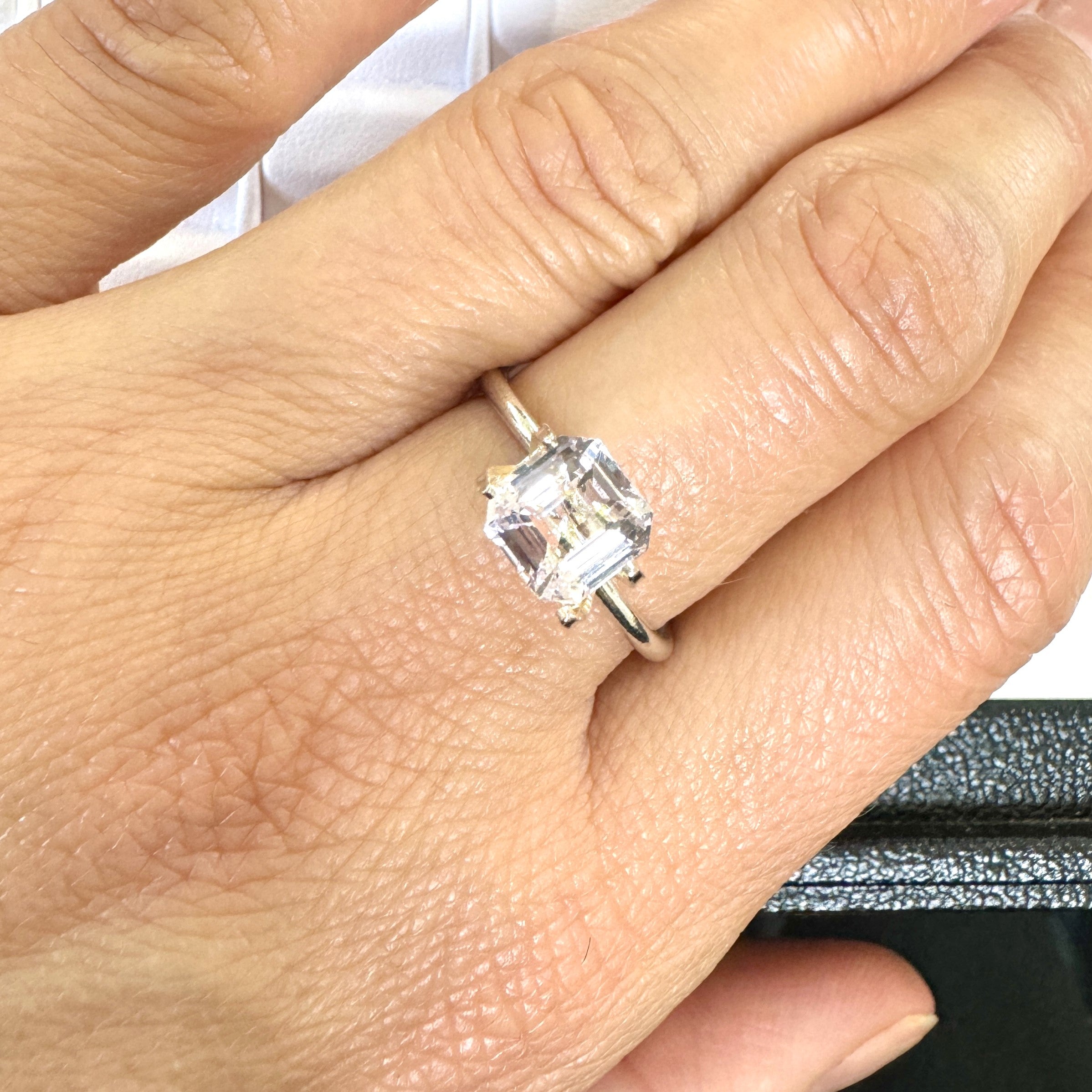 Peach Sapphire 2.06ct Octagonal