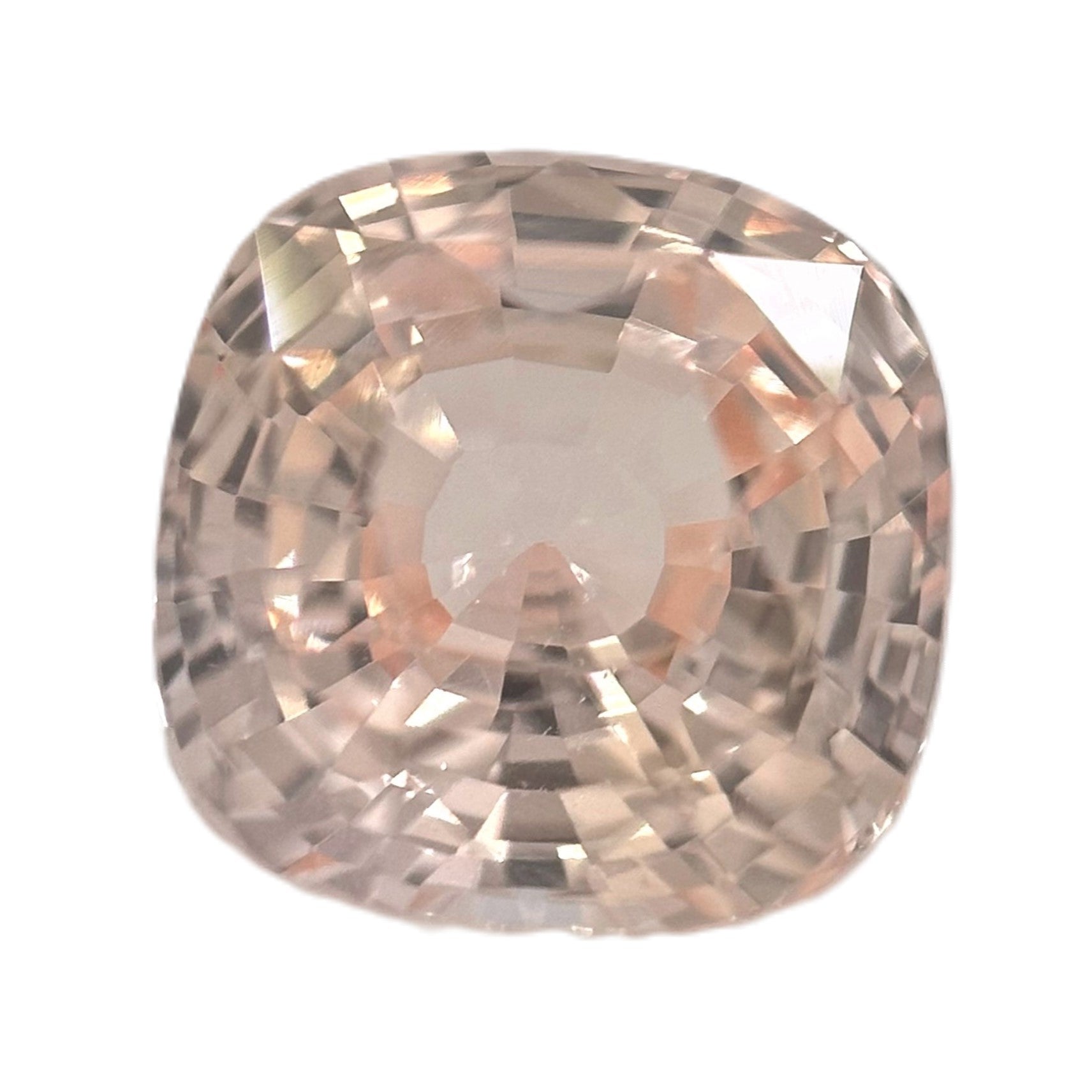 Peach Sapphire 2.02ct Cushion