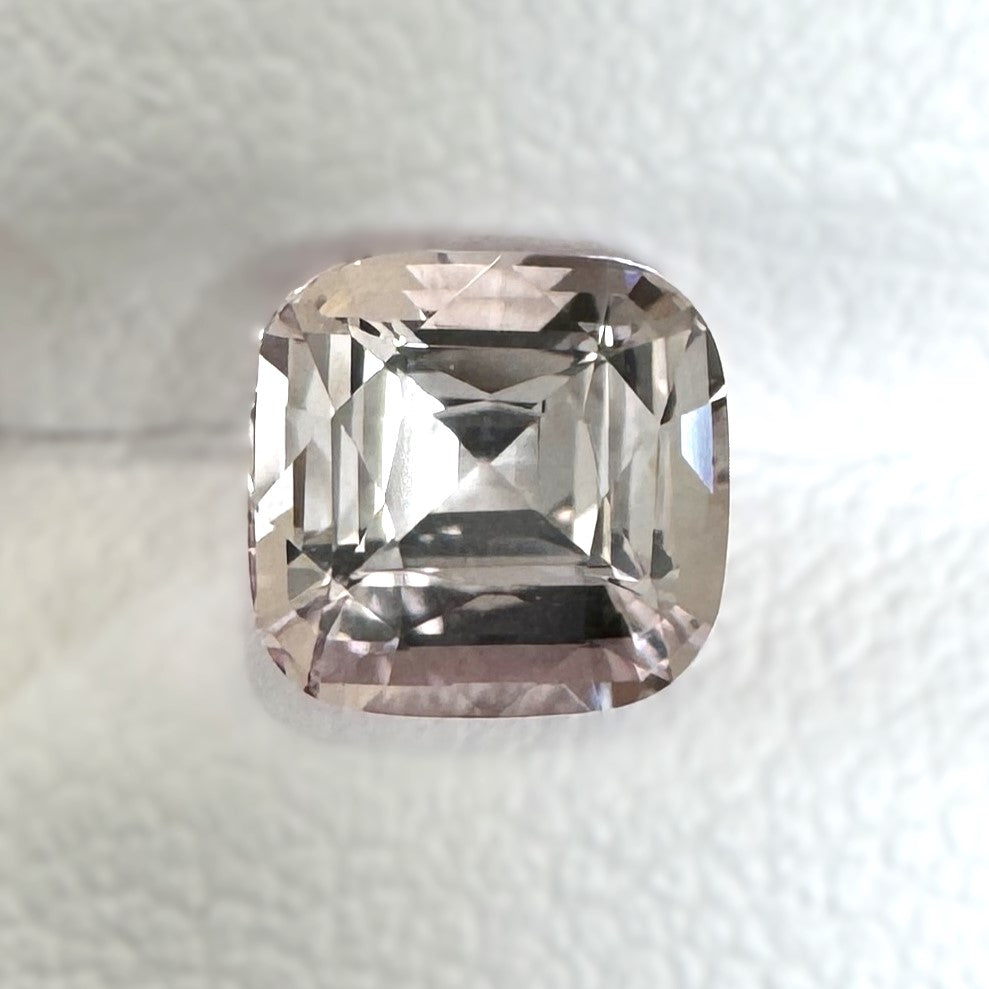 Peach Sapphire 1.35ct Cushion