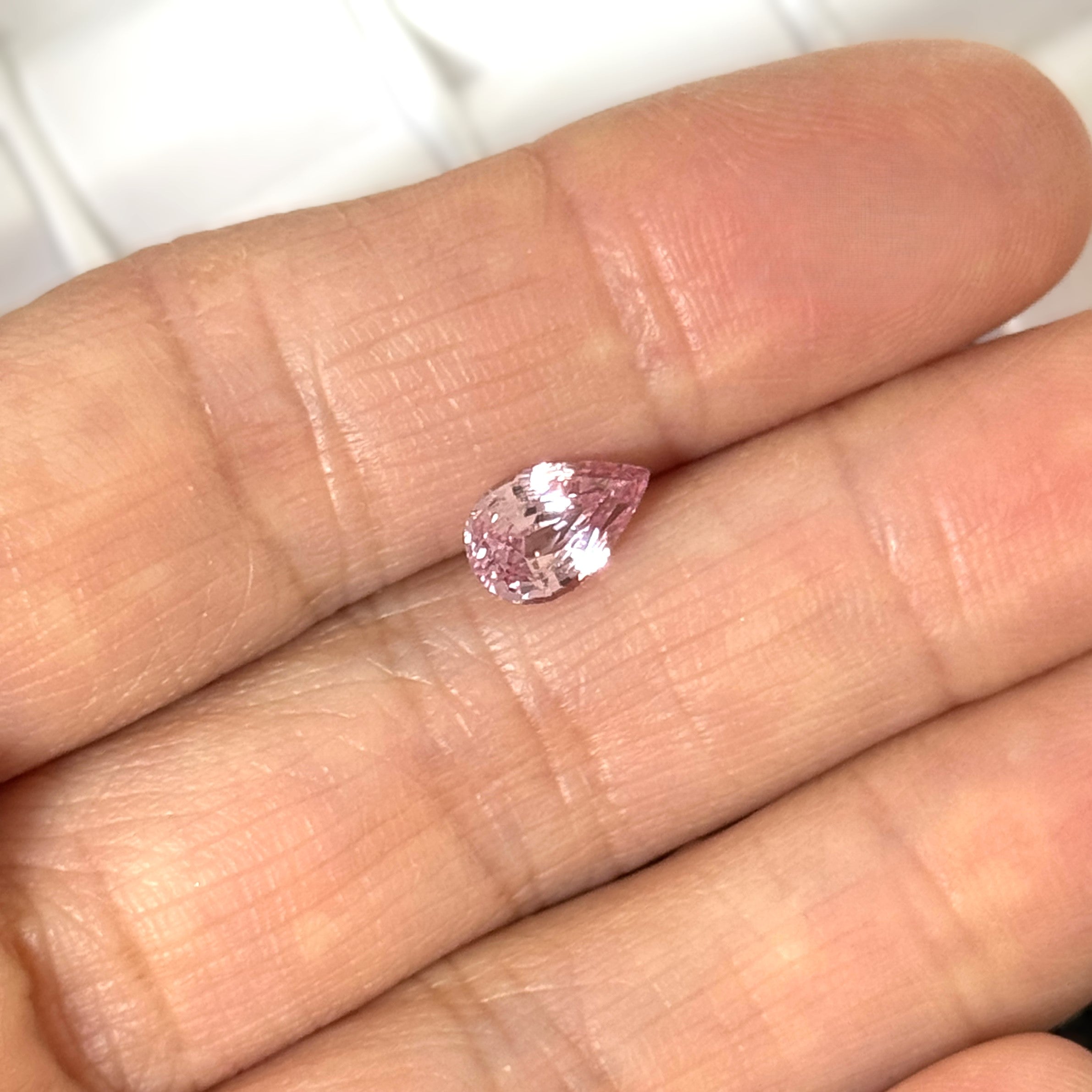 Peach Sapphire 1.68ct Pear