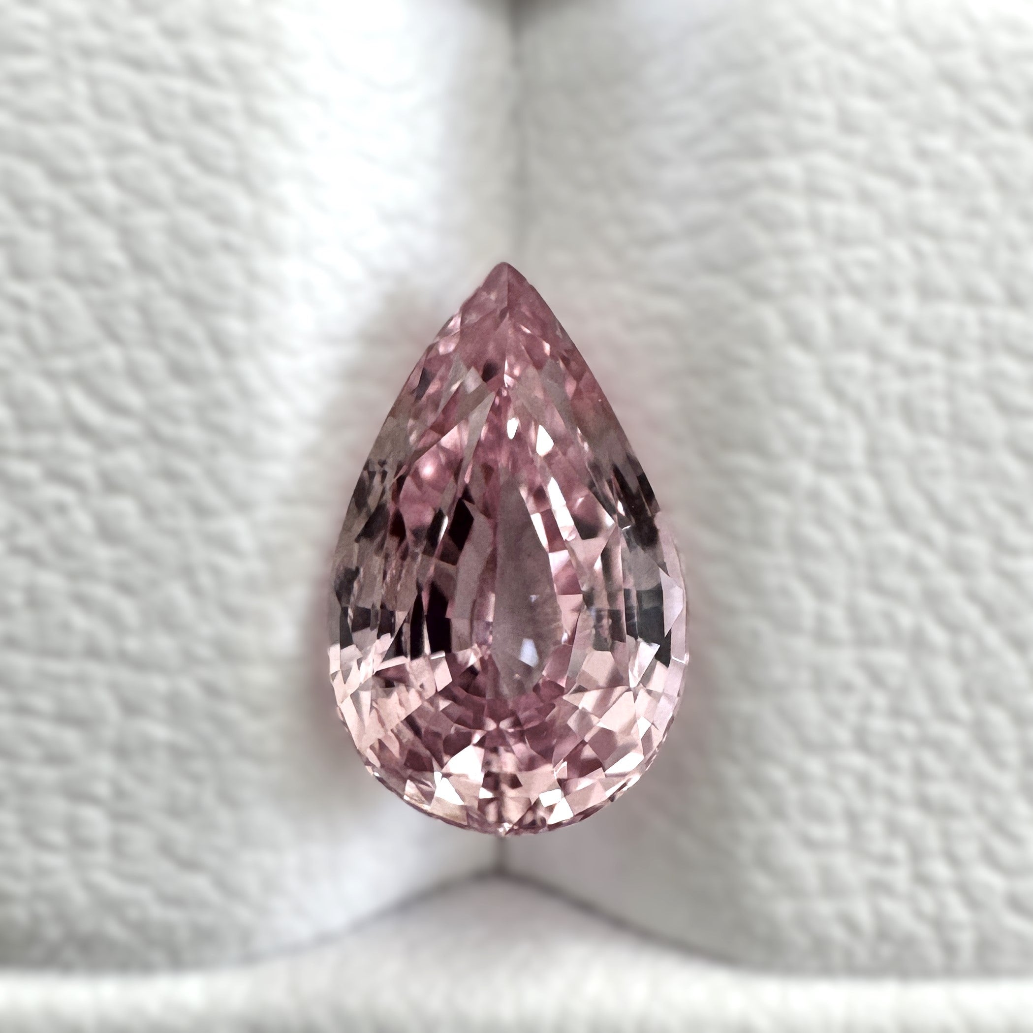 Peach Sapphire 1.68ct Pear