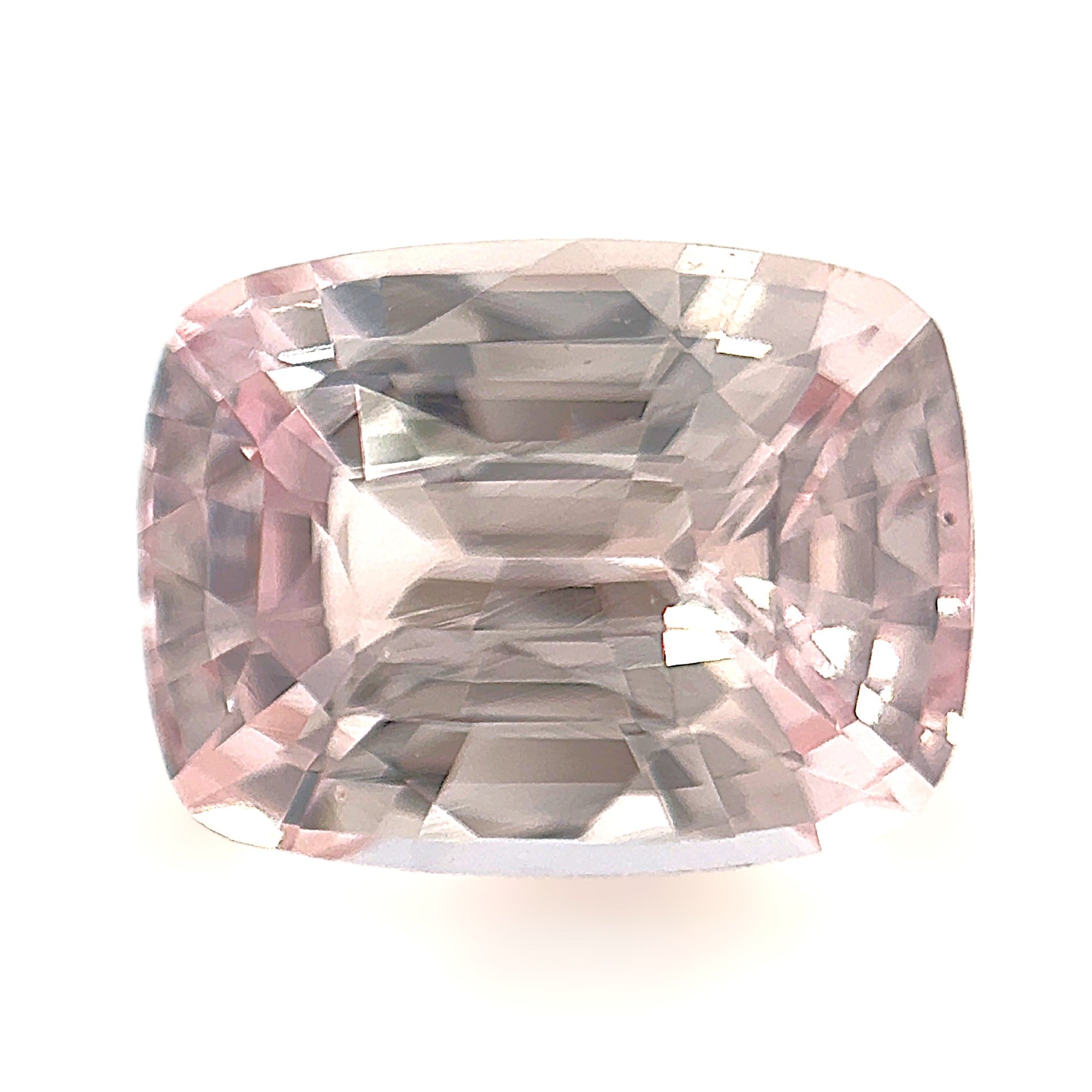 Peach Sapphire 1.62ct Cushion