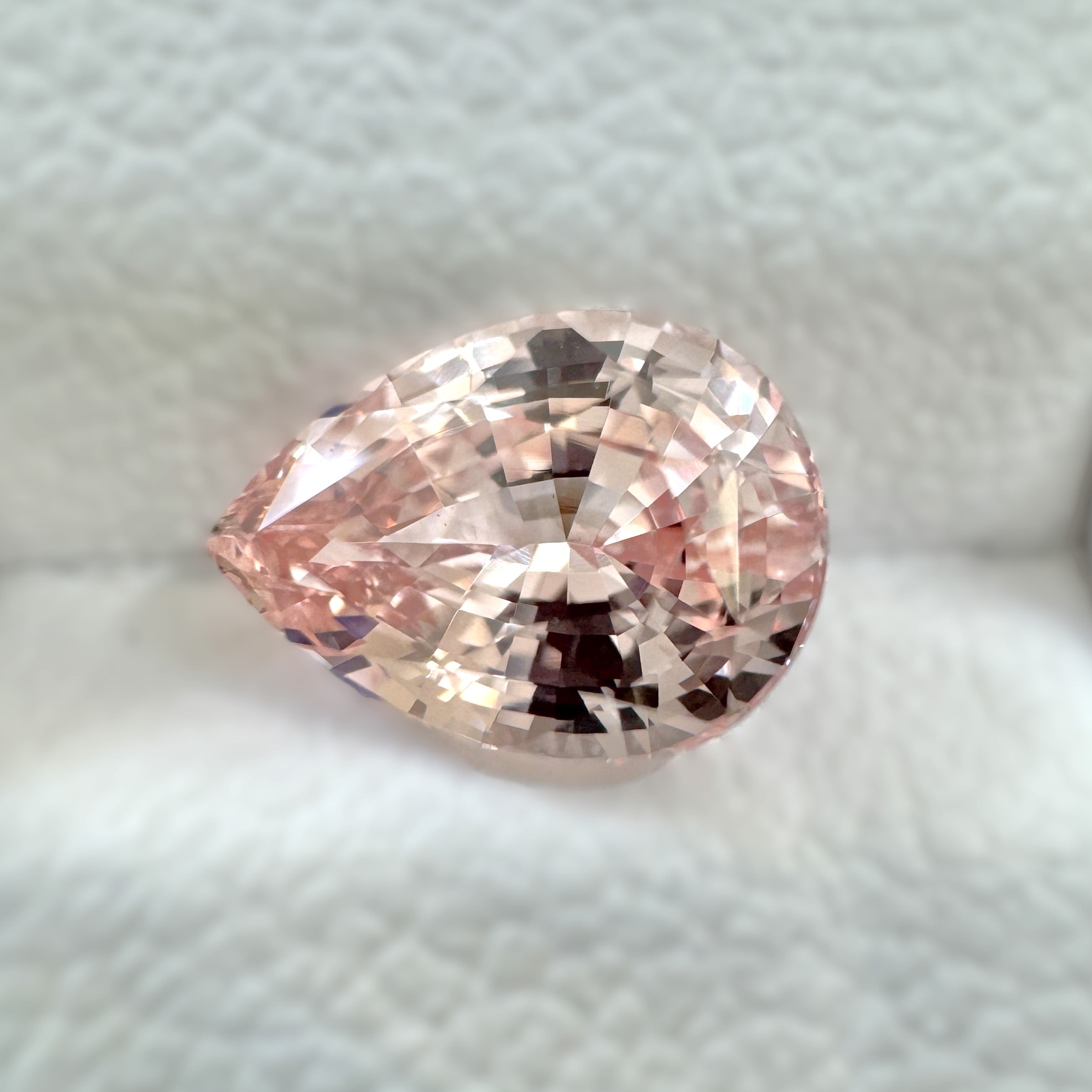 Peach Sapphire 1.56ct Pear