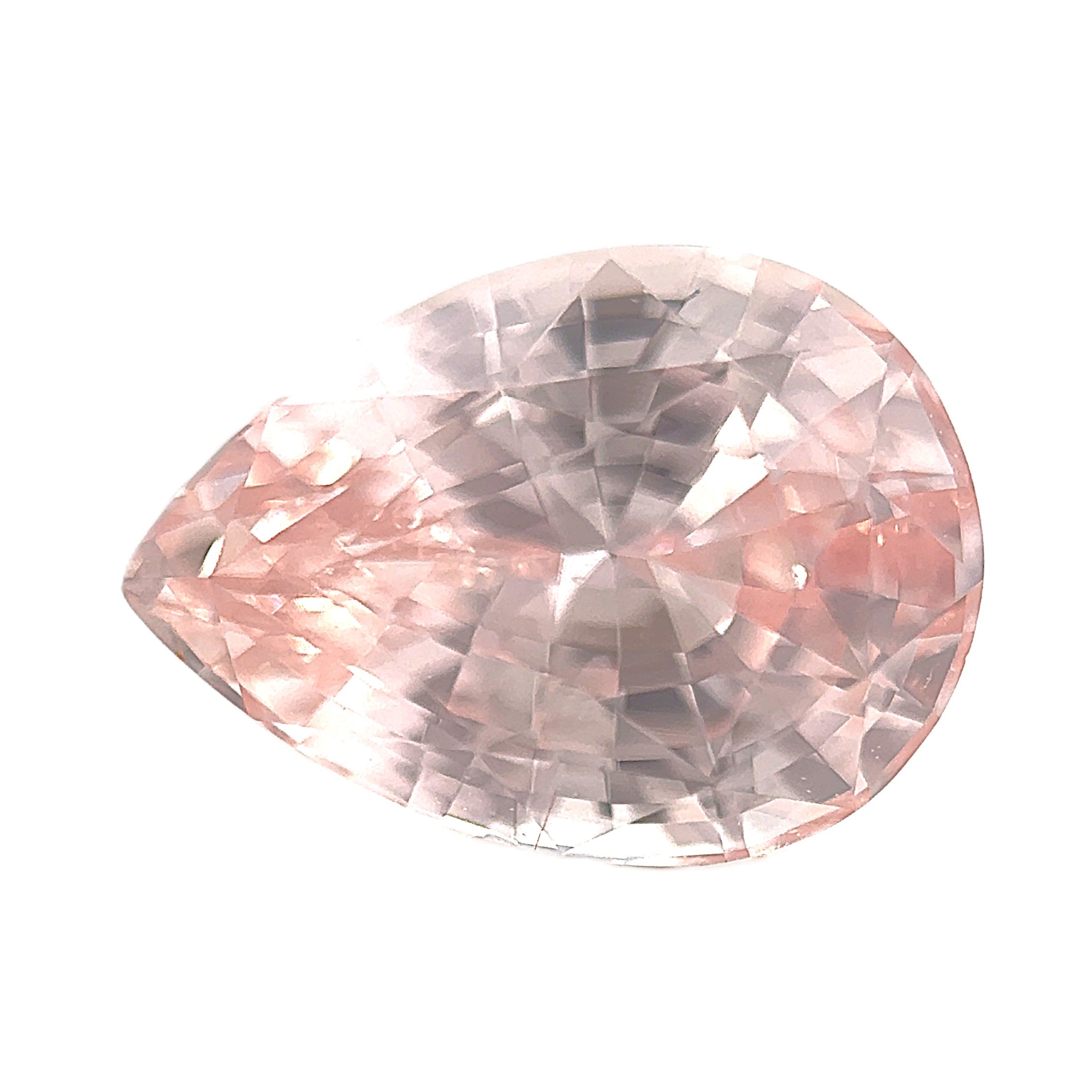 Peach Sapphire 1.56ct Pear