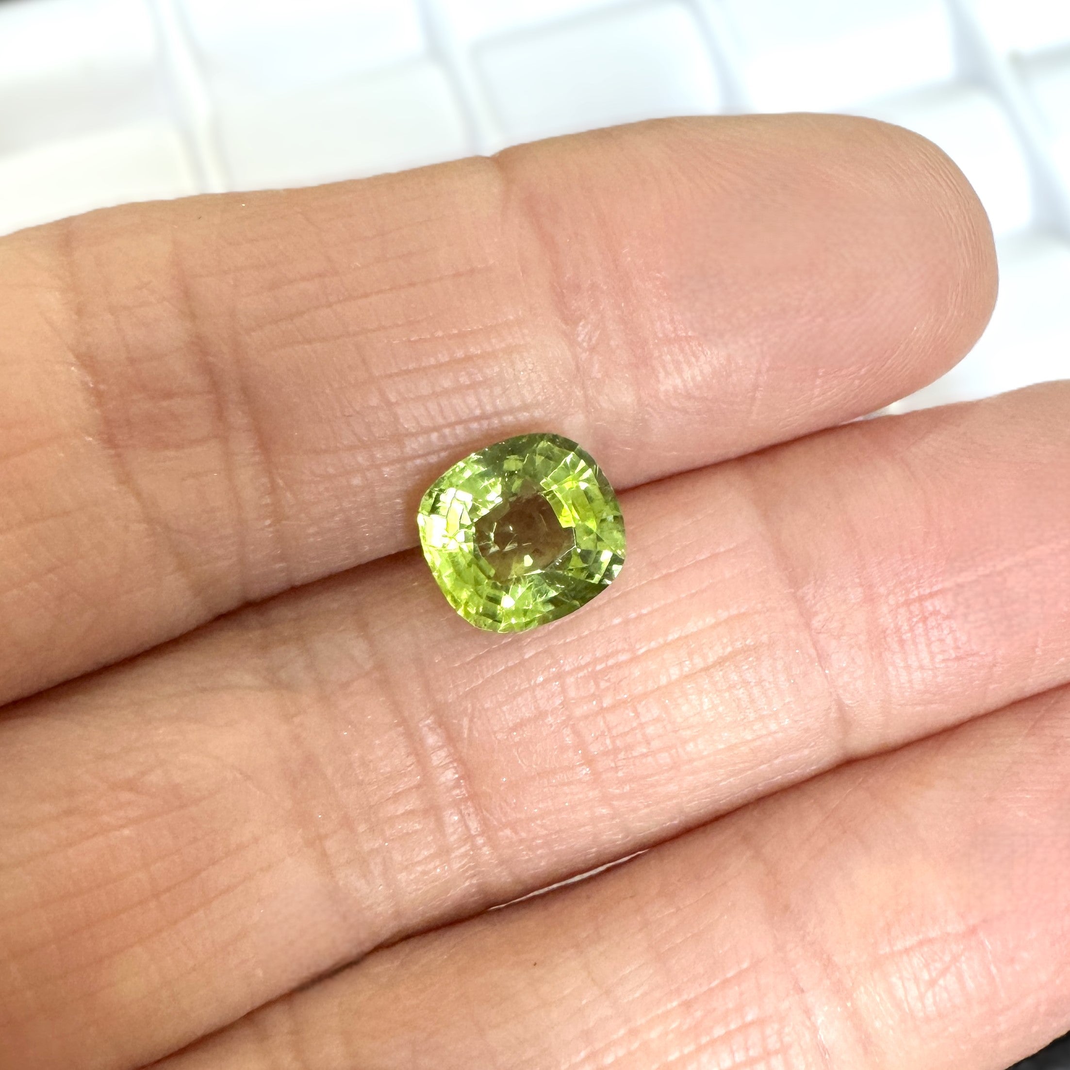 Peridot 1.98ct Cushion