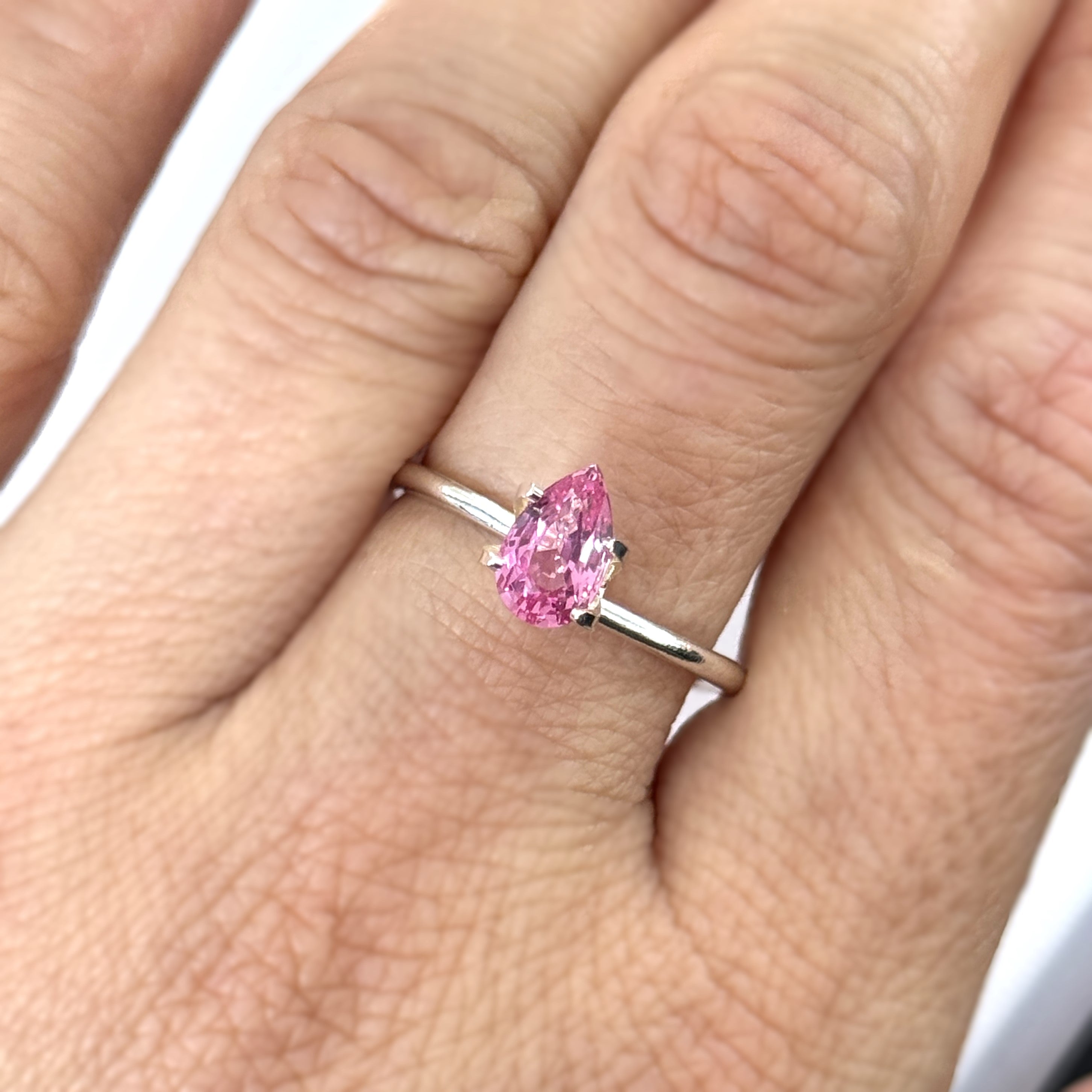 Pink Sapphire 1.04ct Pear