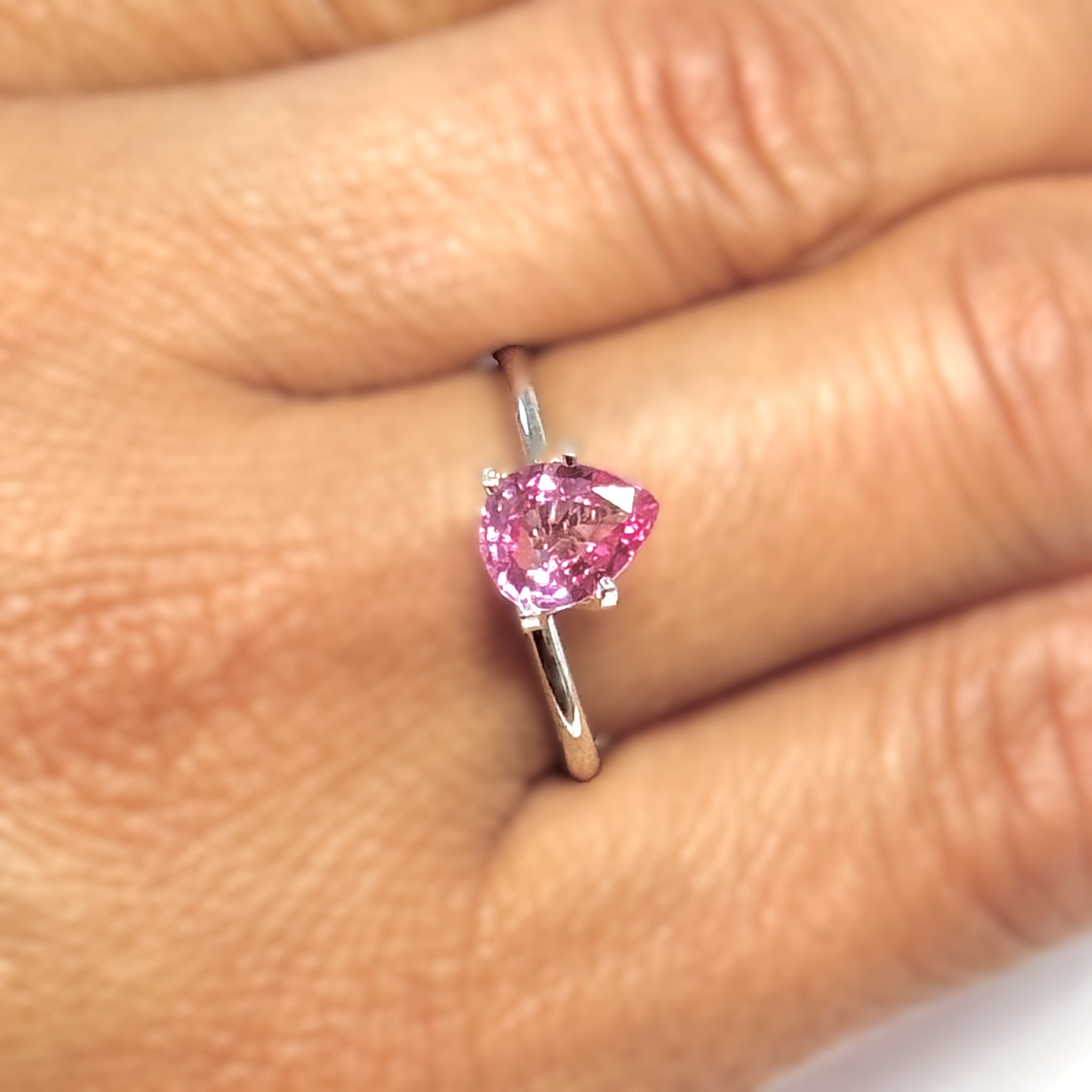 Pink Sapphire 1.15ct Pear
