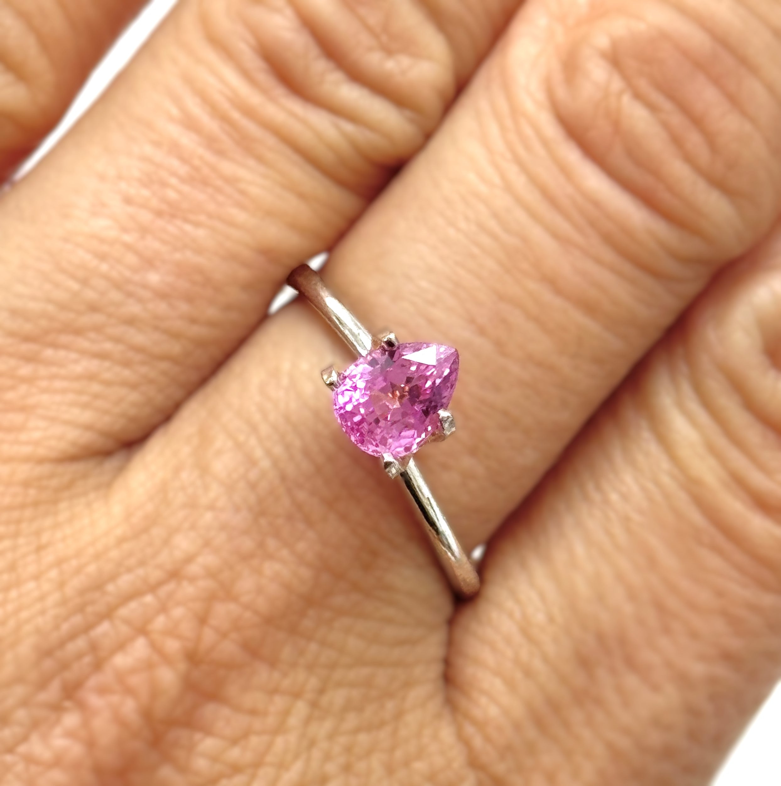 Pink Sapphire 1.25ct Pear