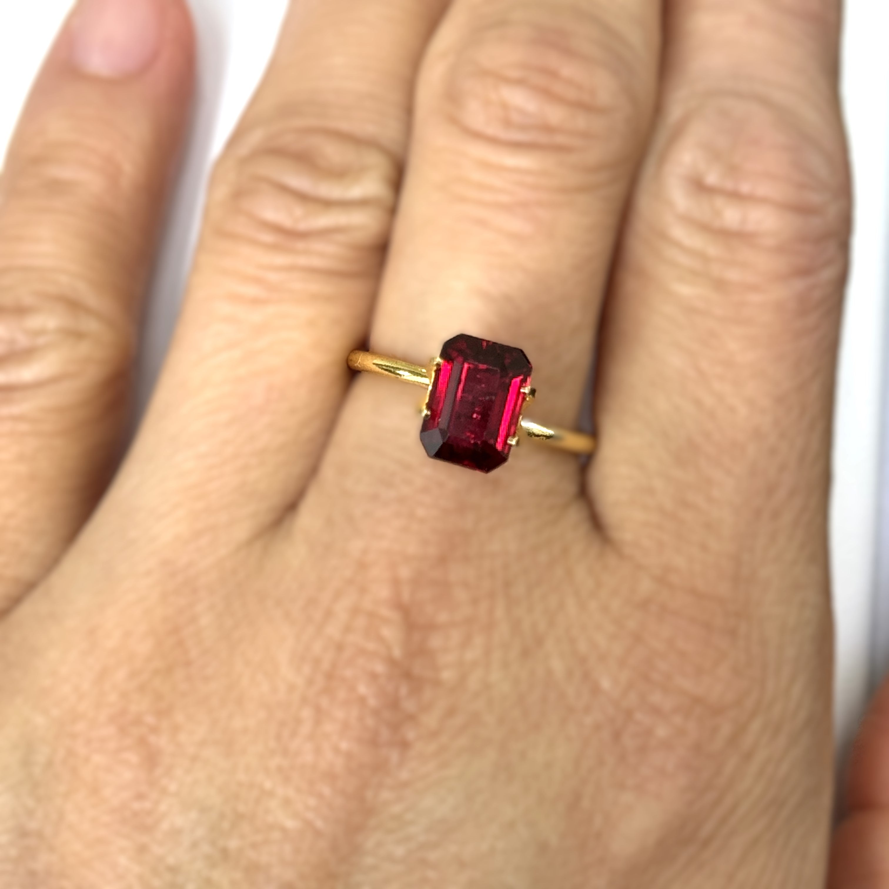 Ruby 3.03ct Octagonal