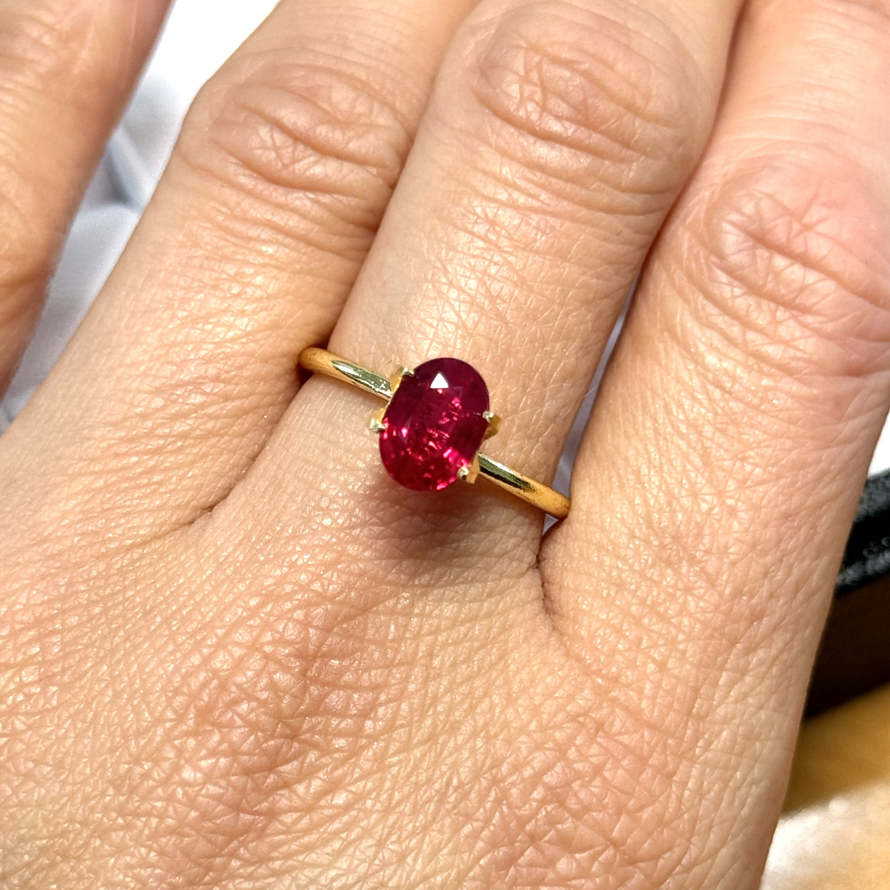 Ruby 1.60ct Oval