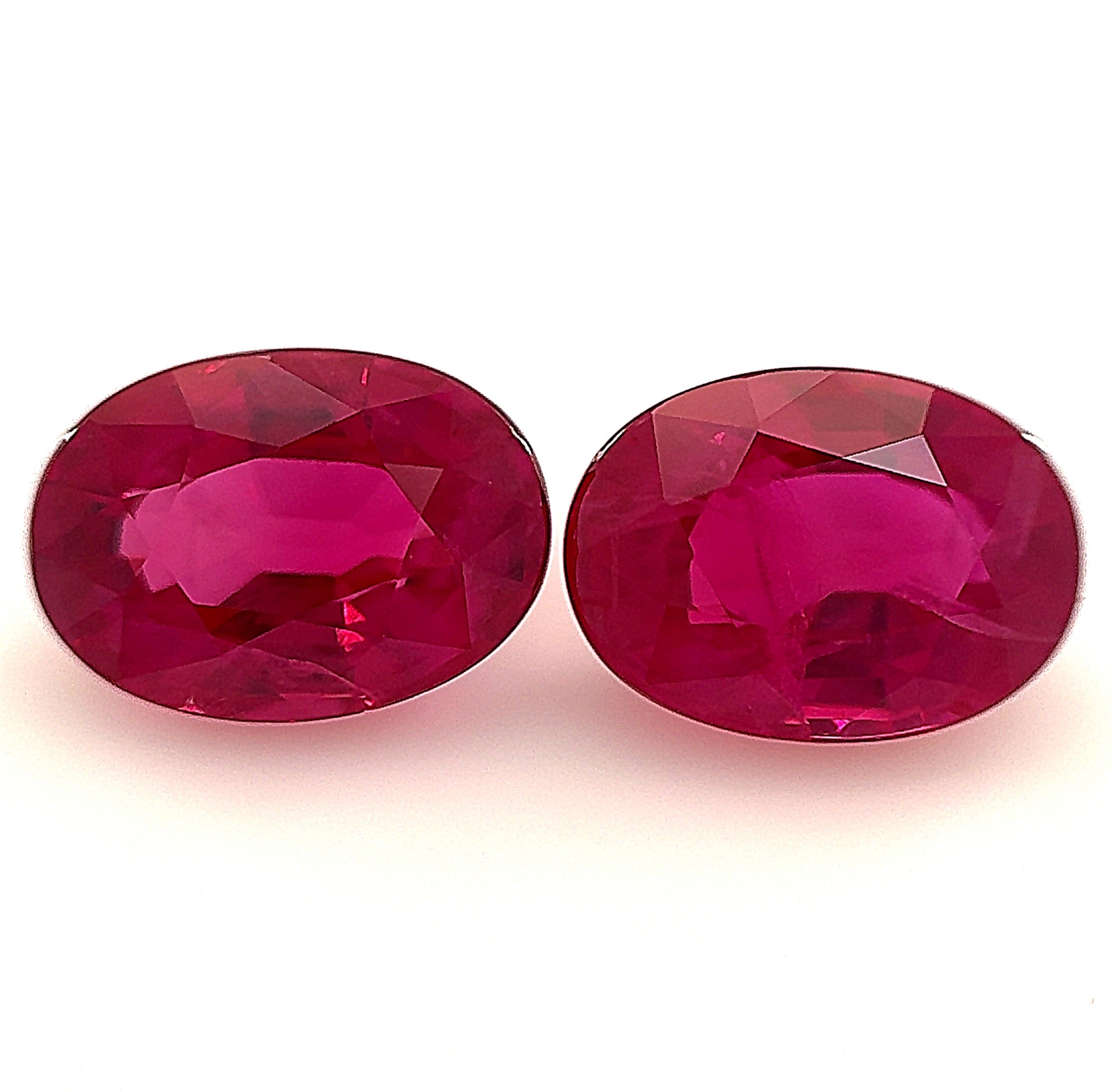 Ruby 2.39ct Oval Pair 2 =