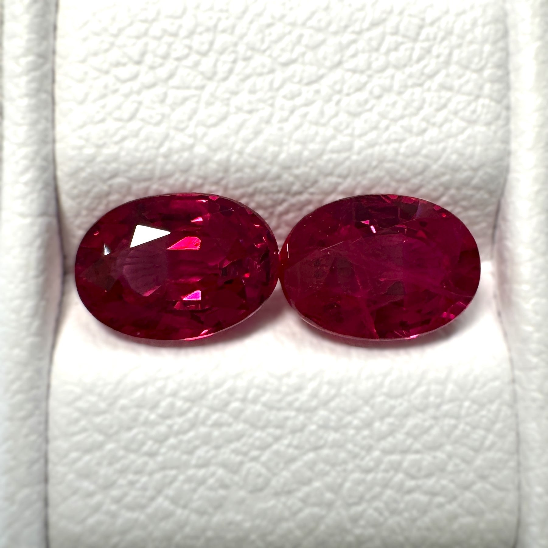 Ruby 2.39ct Oval Pair 2 =