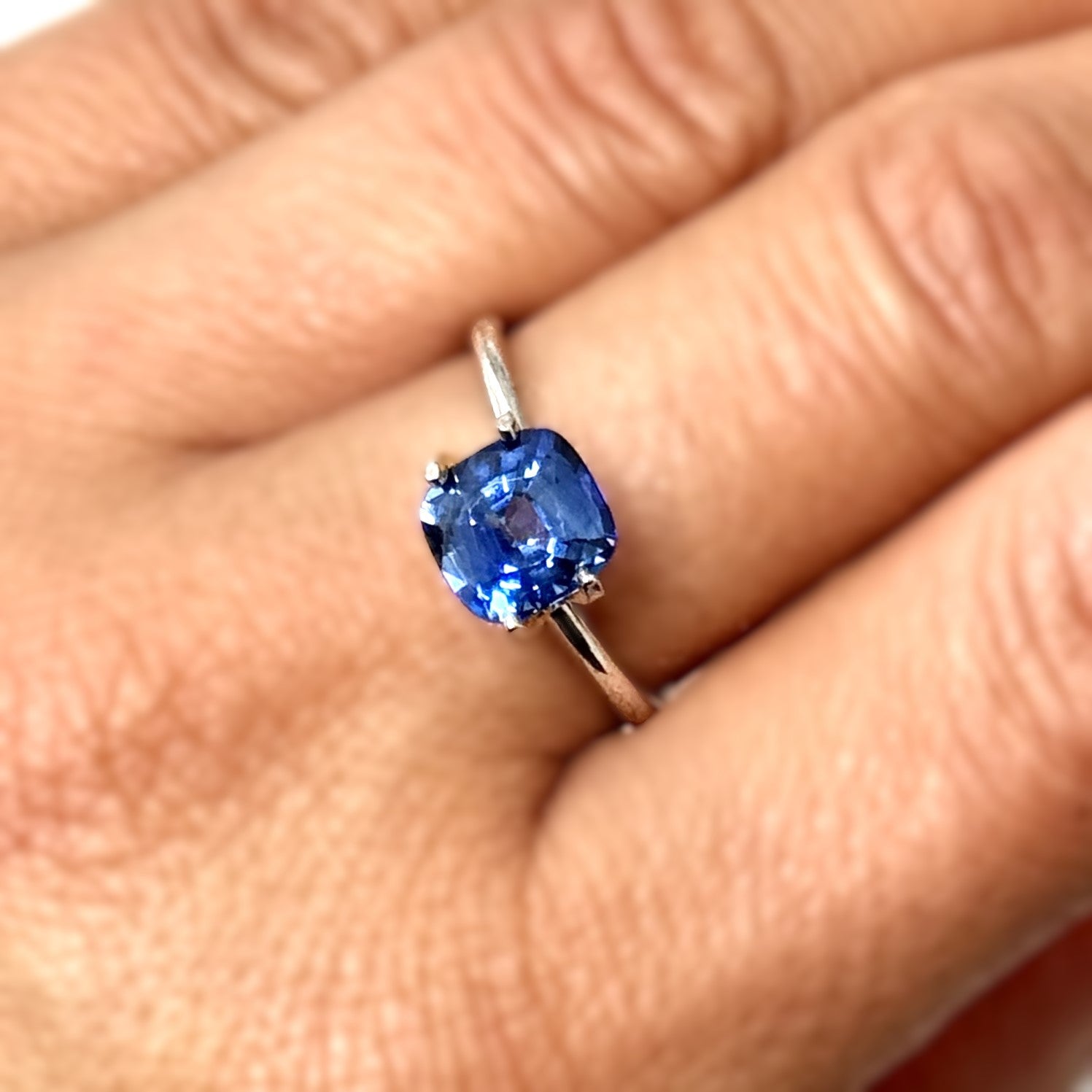 Blue Sapphire 2.11ct Cushion