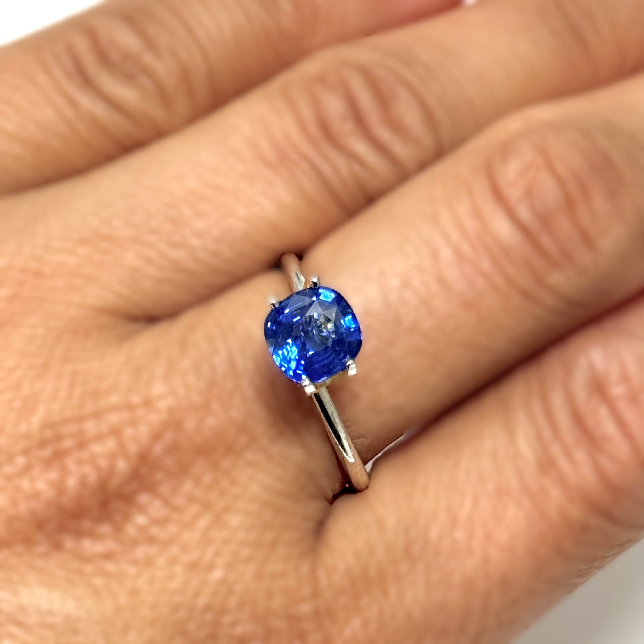Blue Sapphire 2.11ct Cushion