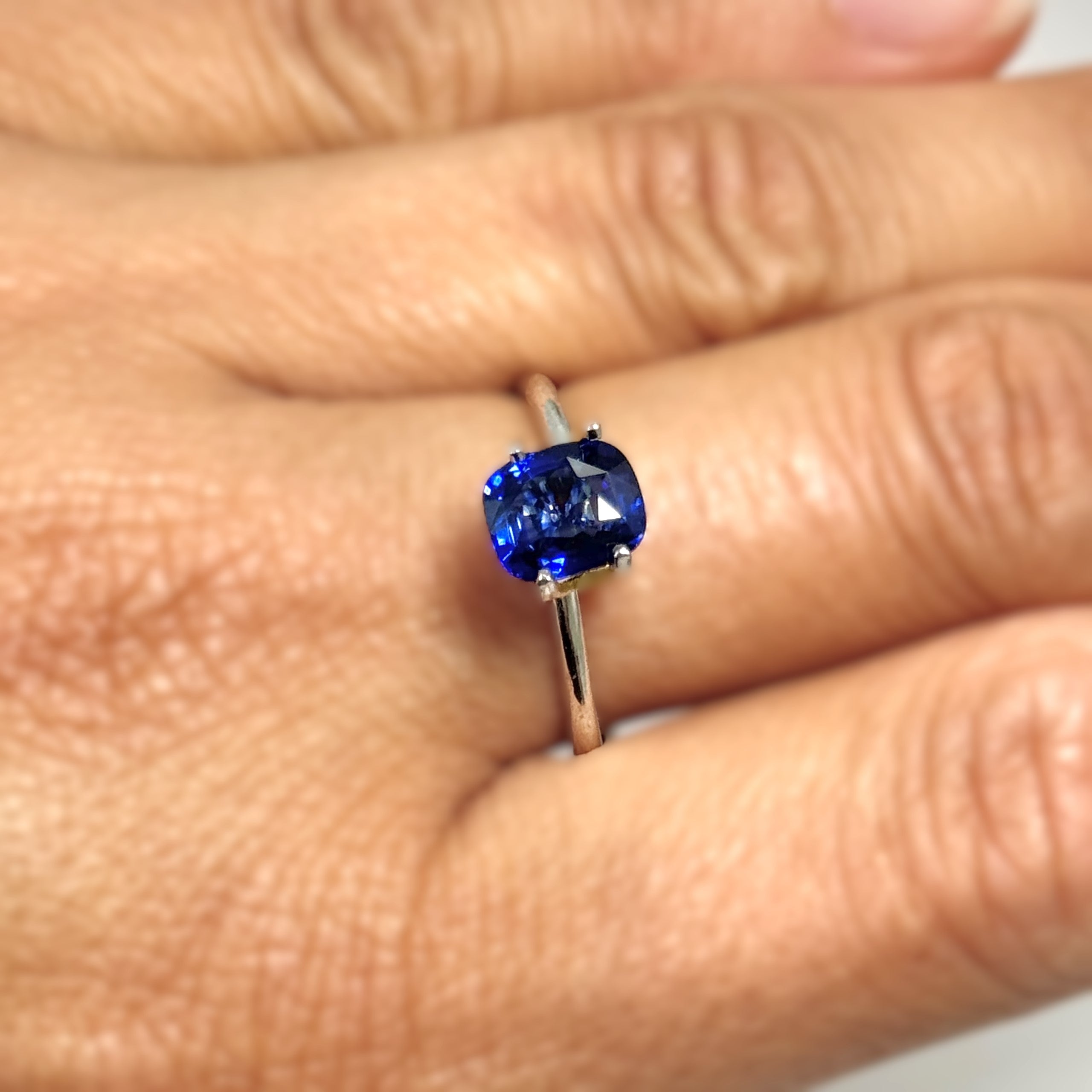 Blue Sapphire 1.58ct Cushion