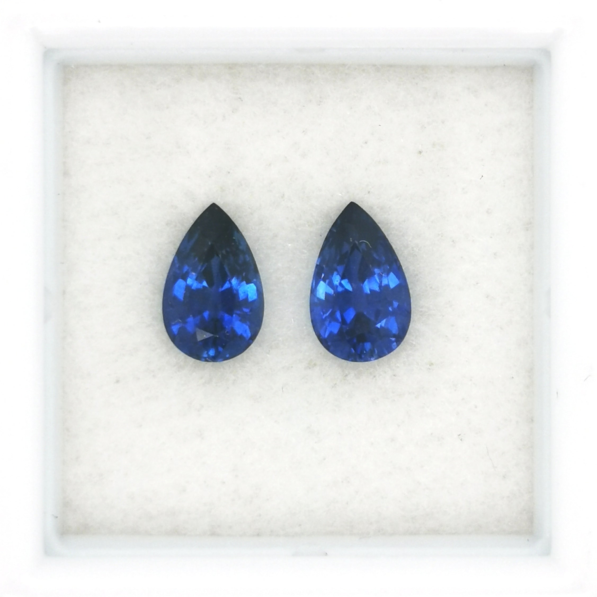 Blue Sapphire 1.88ct Pear Pair 2 =