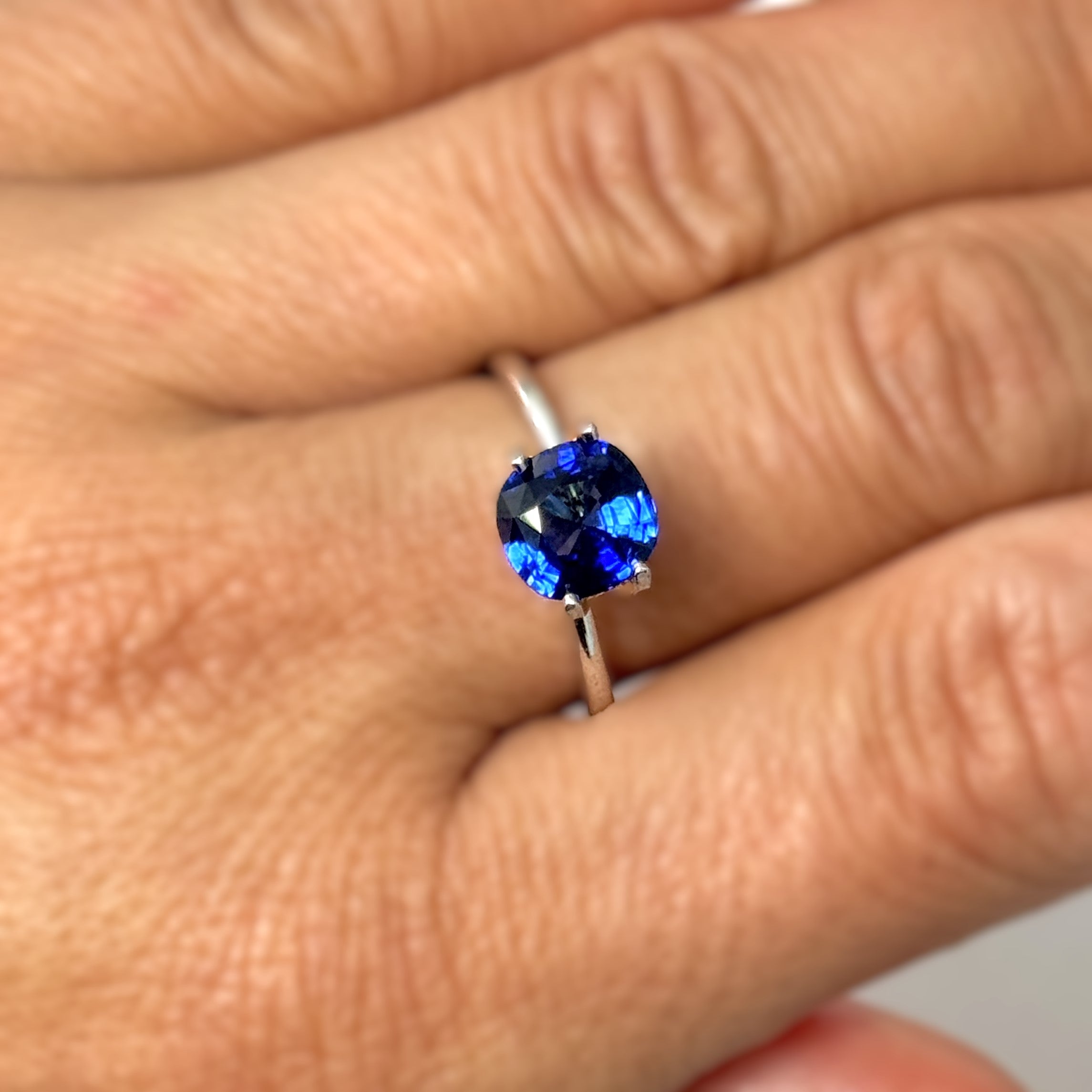 Blue Sapphire 1.61ct Cushion