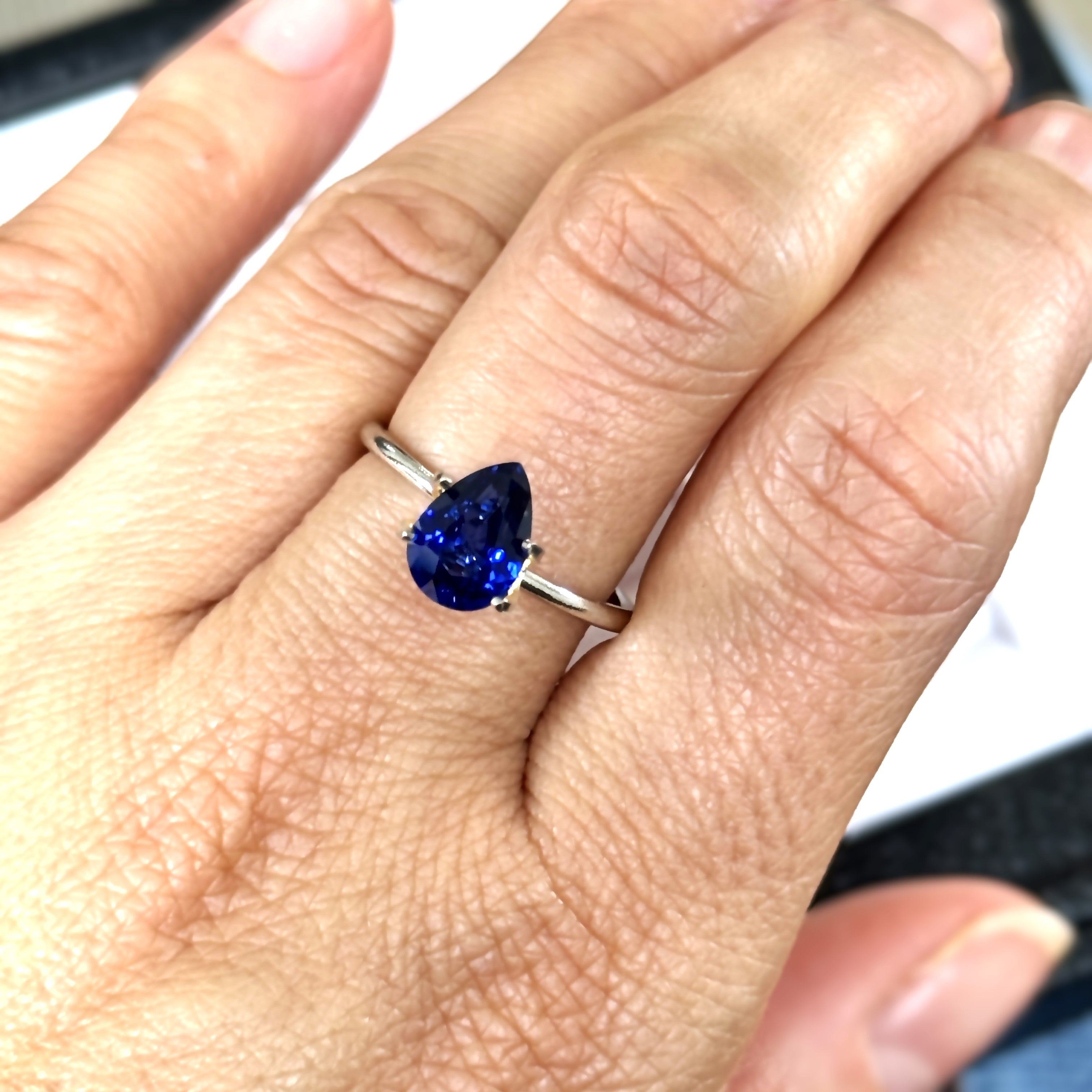 Blue Sapphire 1.75ct Pear