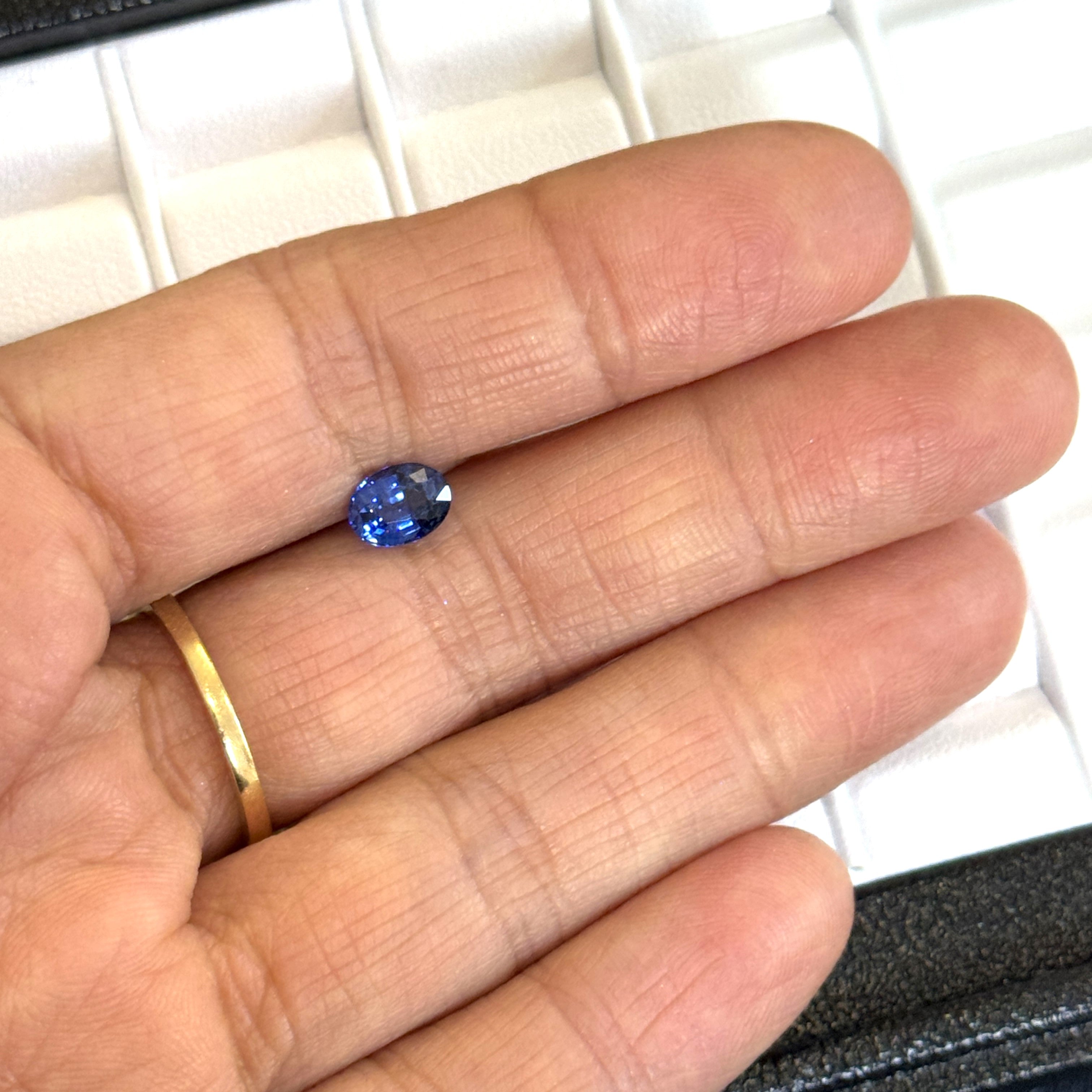 Blue Sapphire 1.04ct Oval