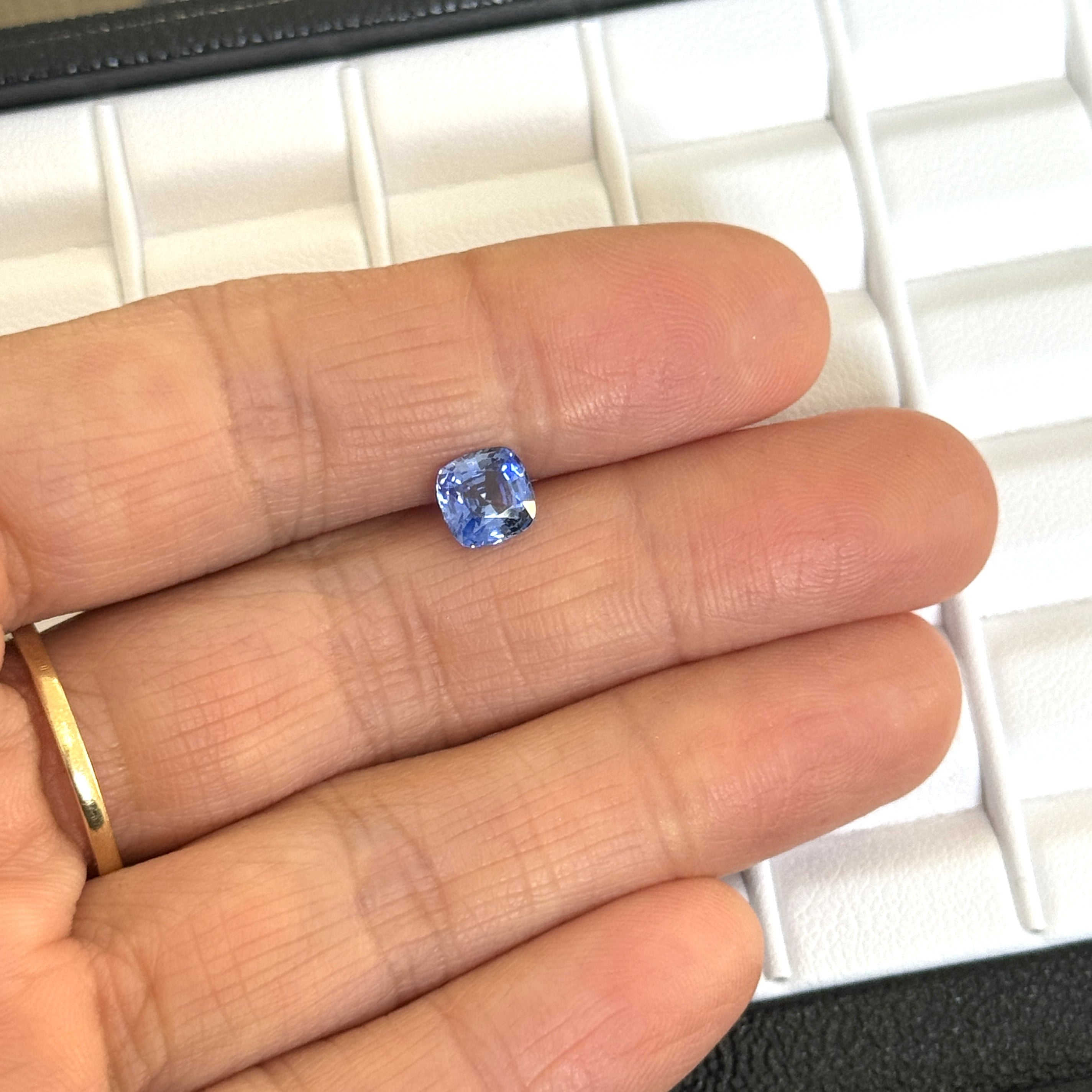 Blue Sapphire 1.37ct Cushion